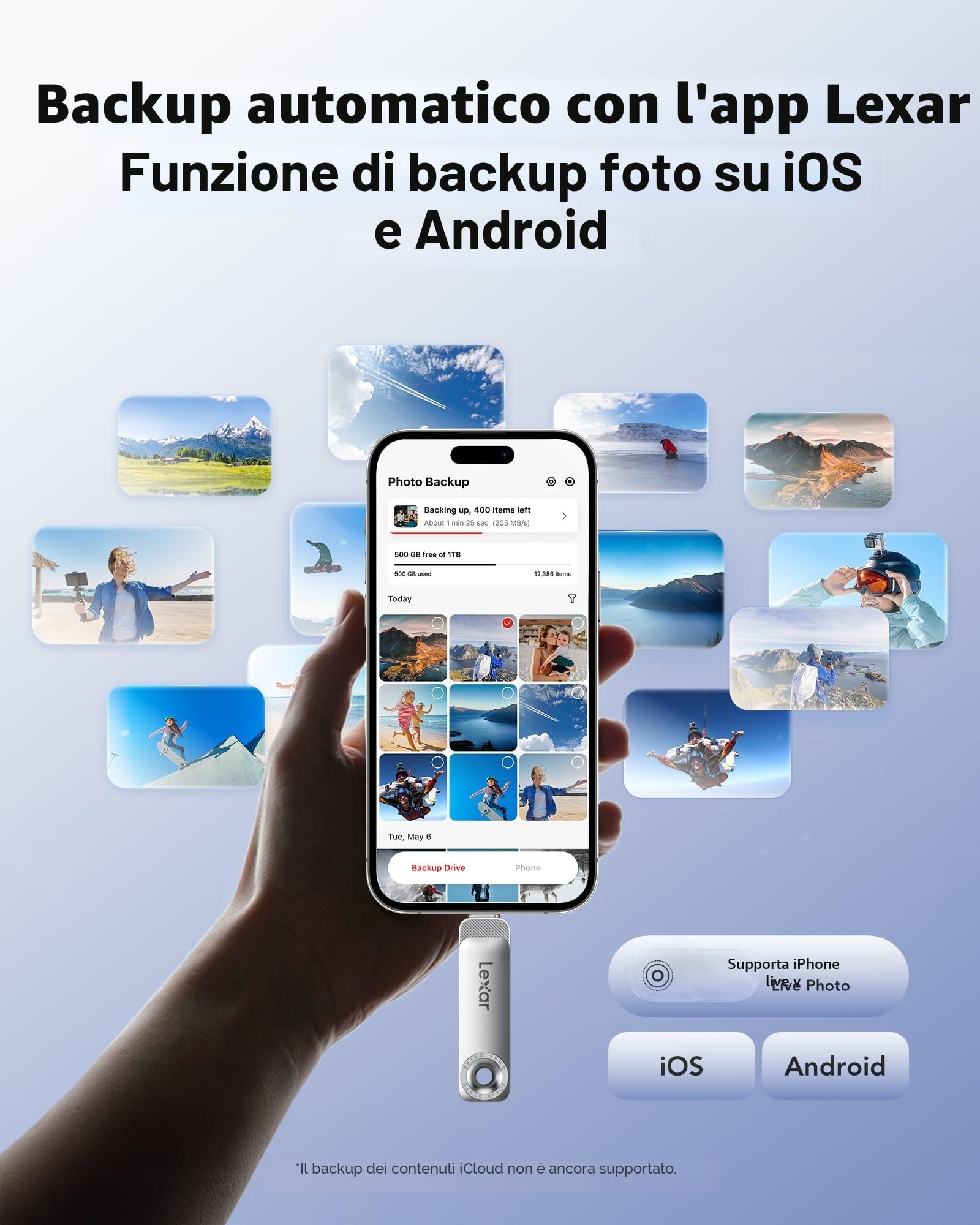 lexar-d50e-256gb-chiavetta-usb-doppia-usb-c-usb-a-400mb-s image 5