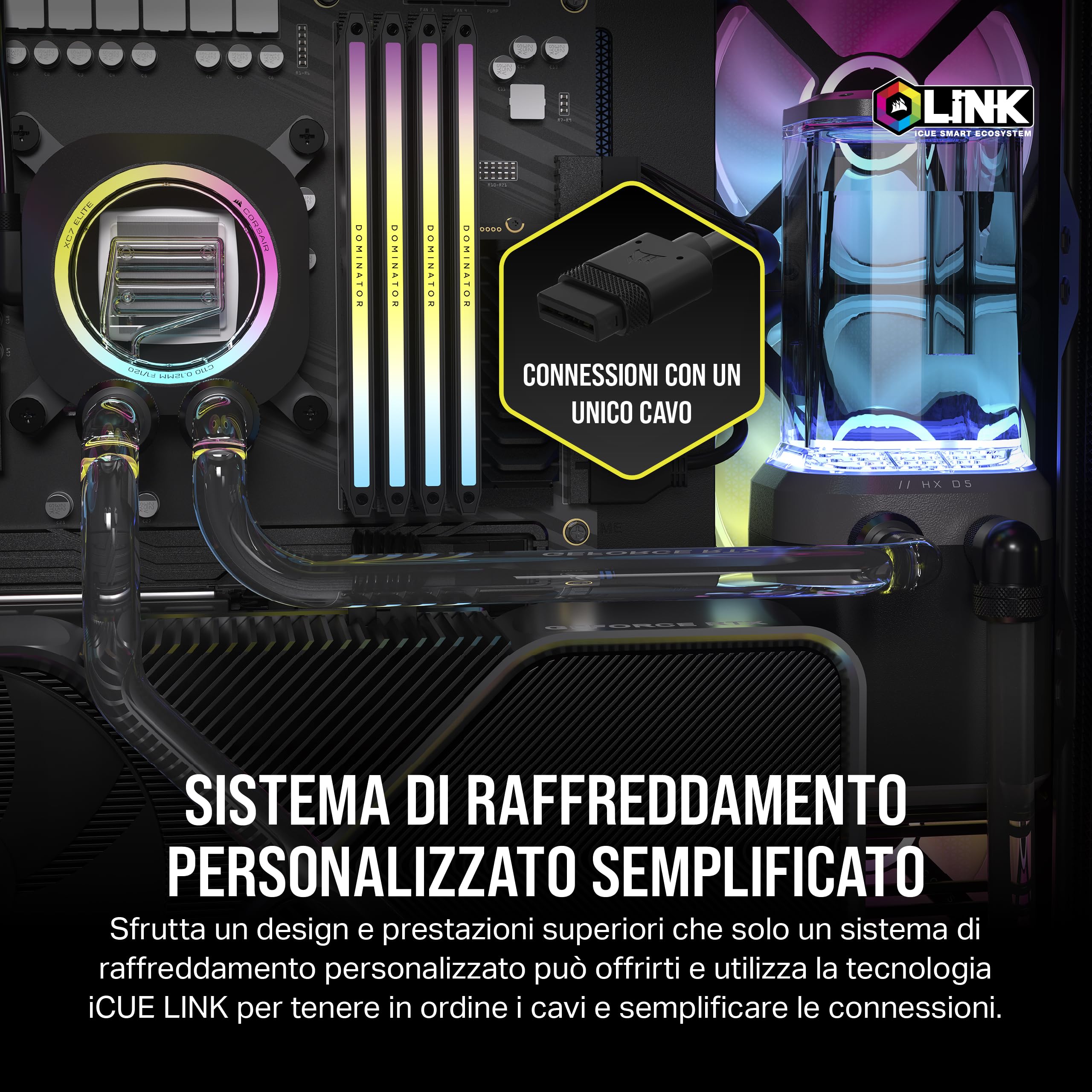 corsair-hydro-x-series-icue-link-xh405i-kit-custom-loop-360-mm-grigio-acciaio image 3