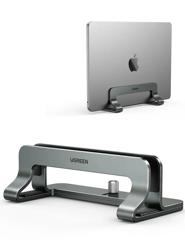 ugreen-supporto-verticale-laptop-alluminio-regolabile-grigio-fino-a-15-6 image 1