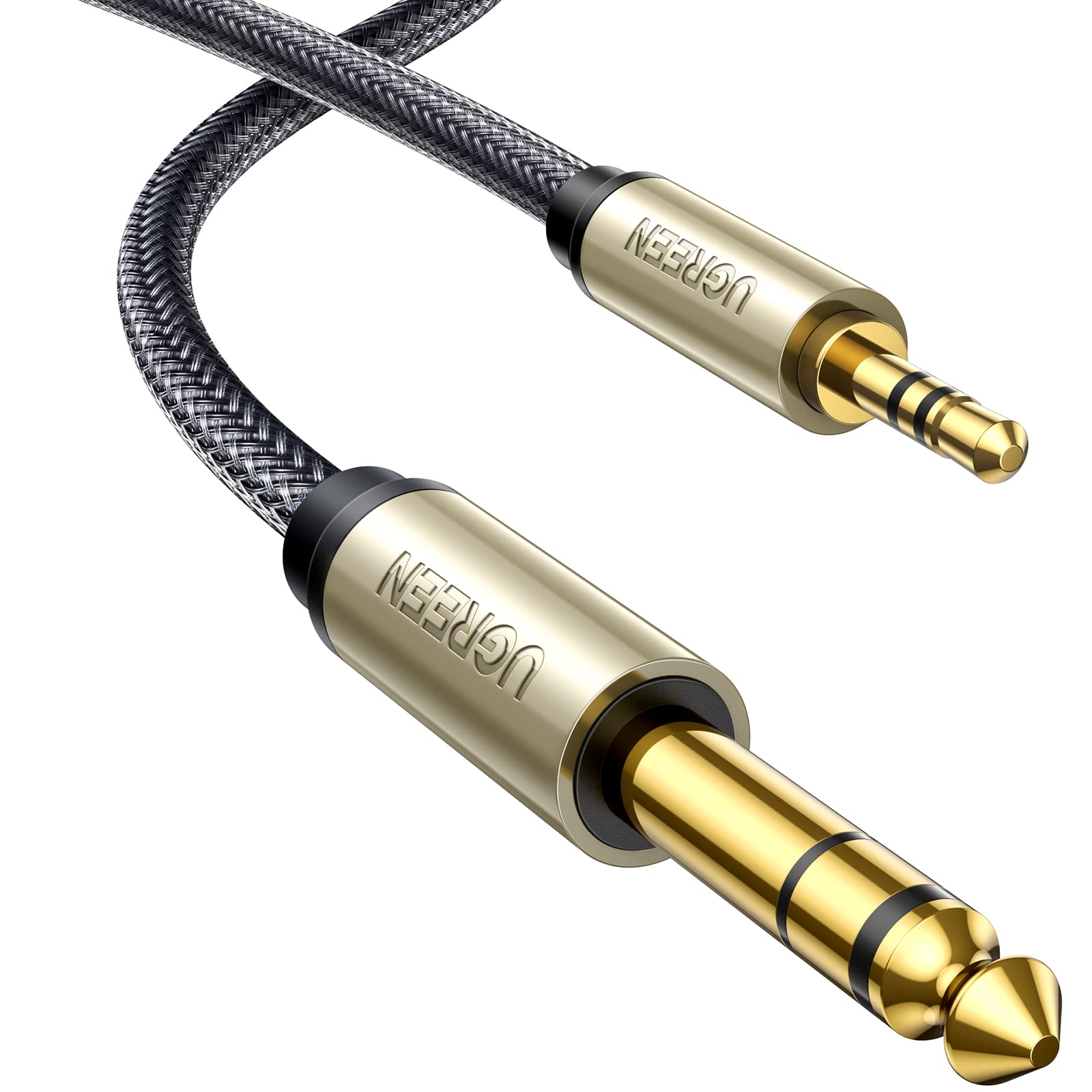 ugreen-cavo-jack-audio-3-5mm-a-6-35mm-2m-nylon-stereo-hi-fi image 1