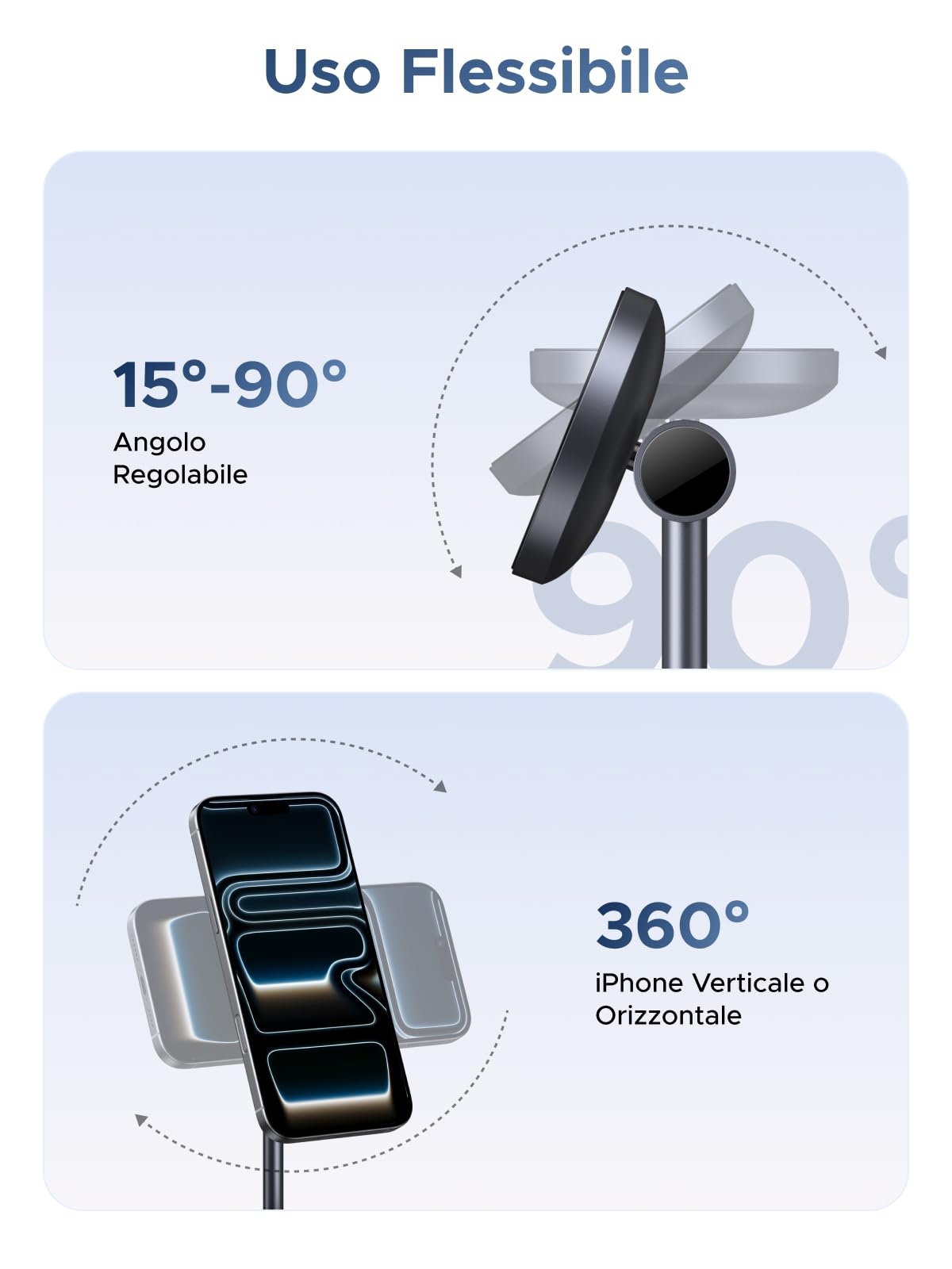ugreen-zapix-2-in-1-caricatore-wireless-magnetico-qi2-15w-per-iphone-airpods image 4