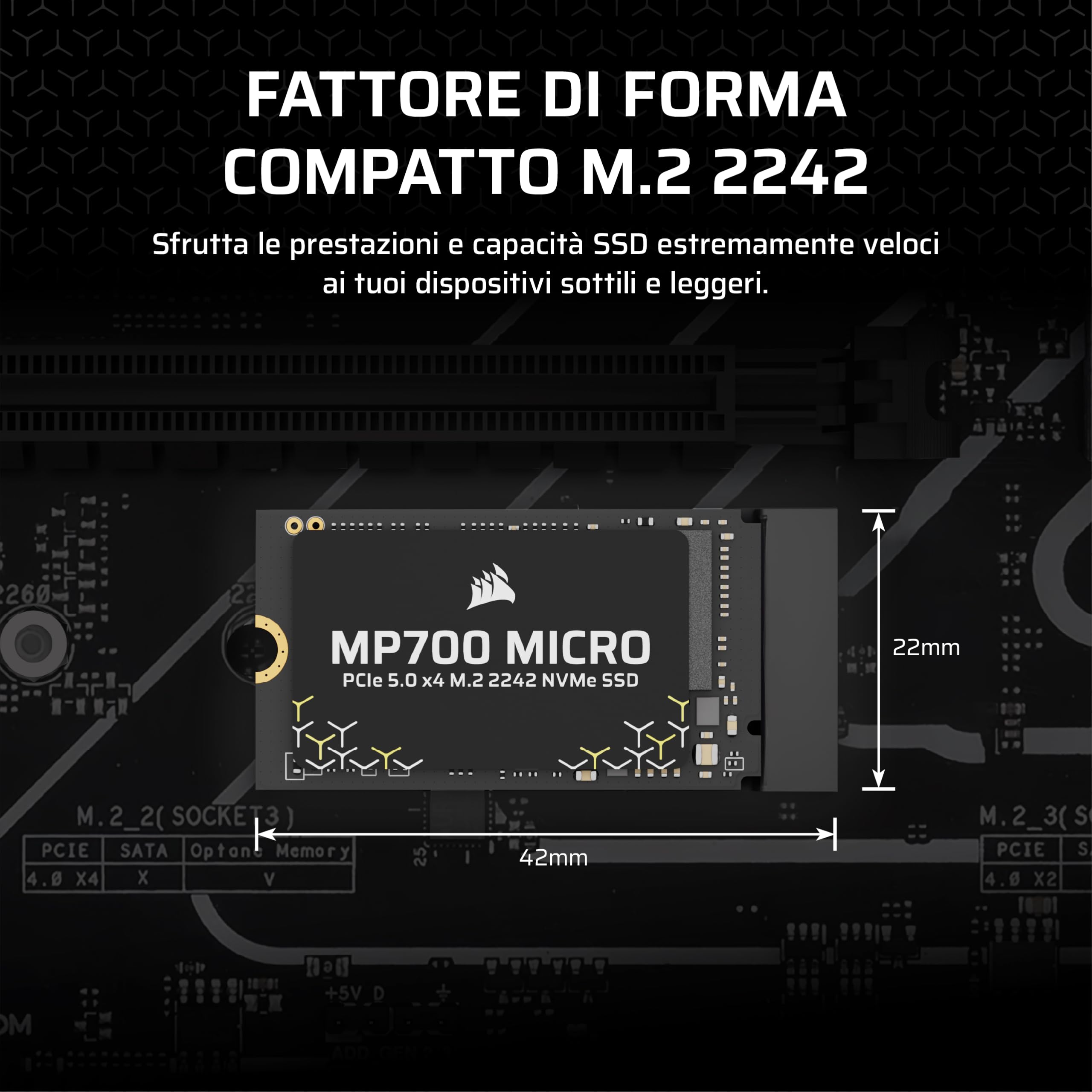 corsair-mp700-micro-ssd-pcie-5-0-nvme-m-2-2242-4tb-nero image 2