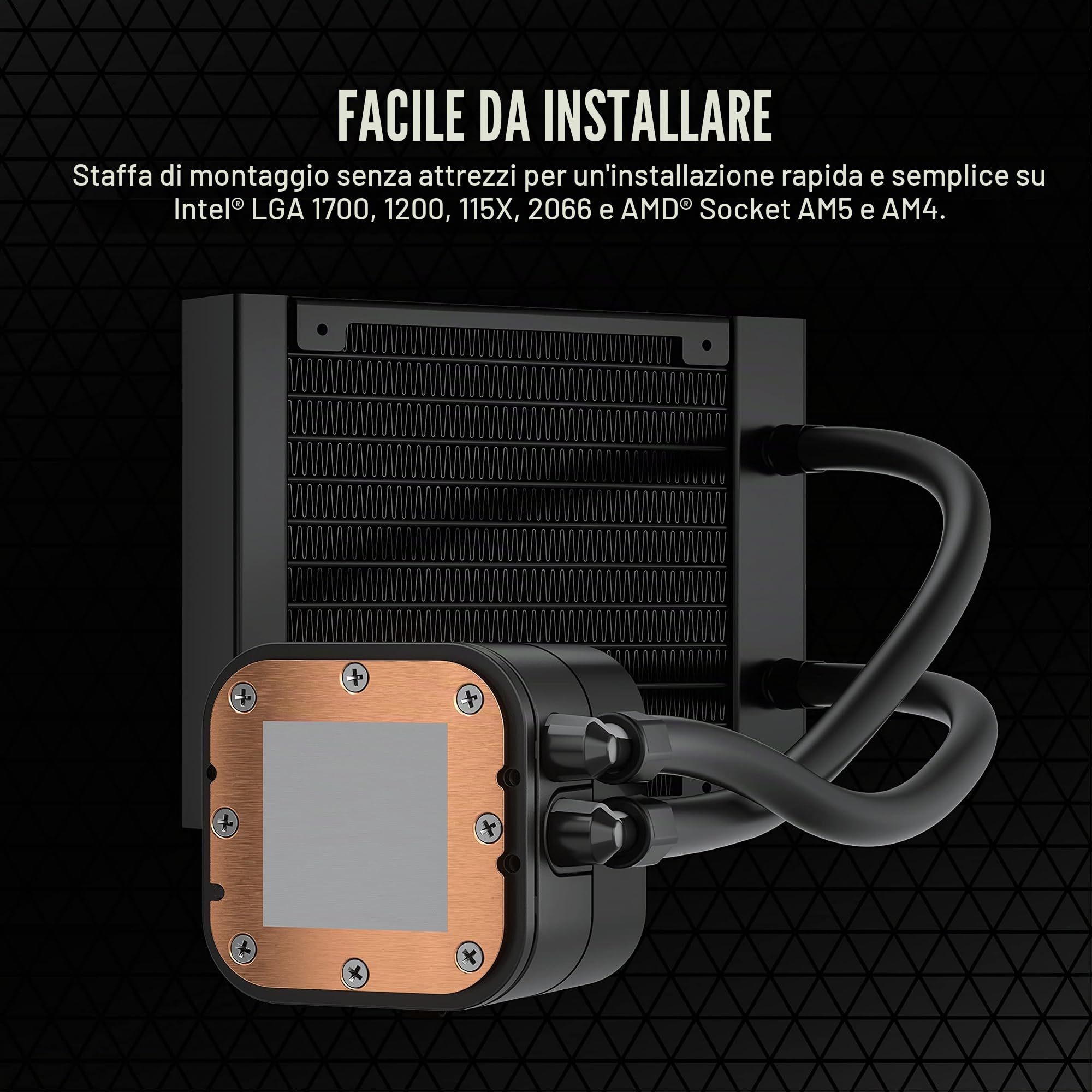 corsair-h60x-rgb-elite-dissipatore-a-liquido-cpu-120mm-nero image 3