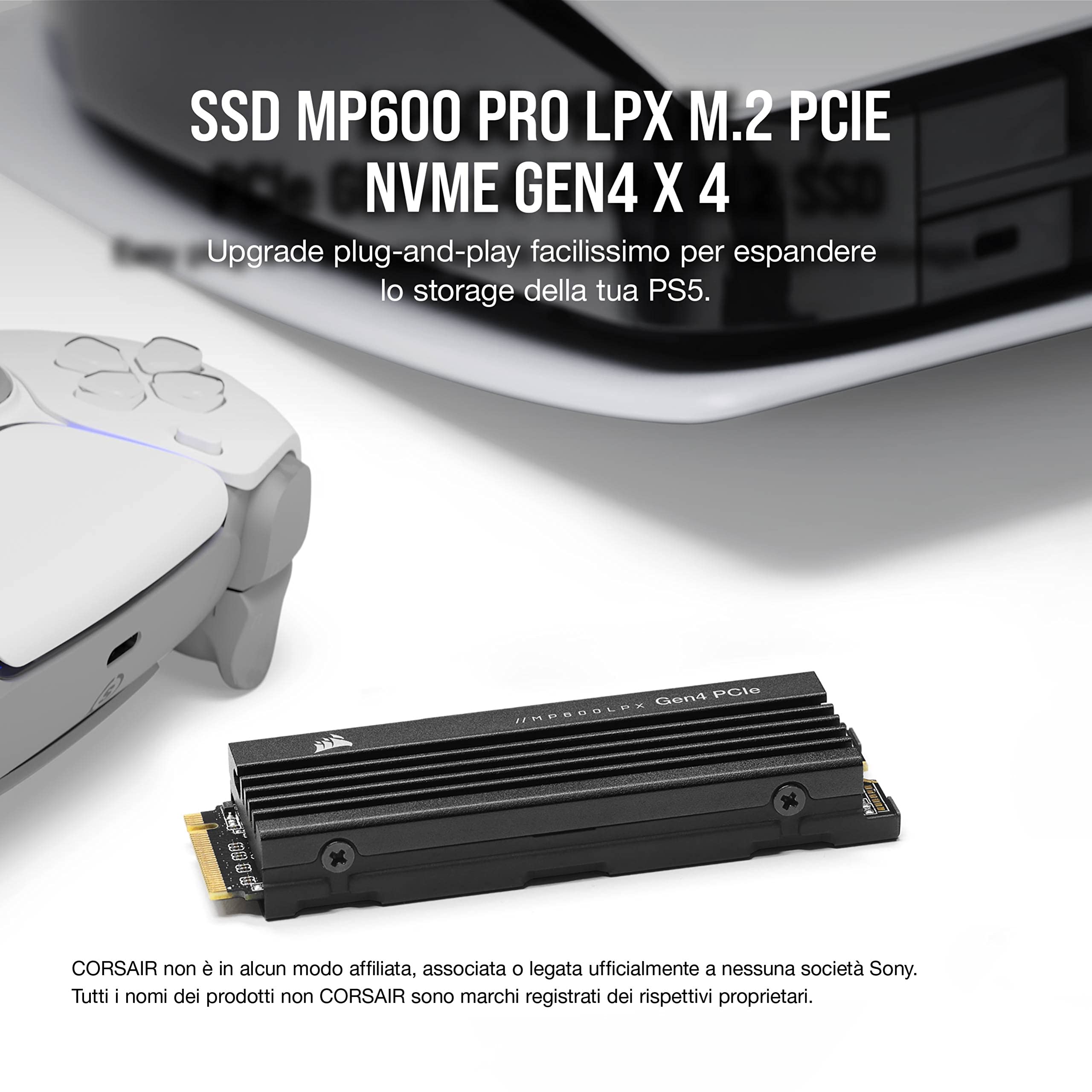 corsair-mp600-pro-lpx-8tb-m-2-nvme-pcie-gen4-ssd-ottimizzato-per-ps5-nero image 2