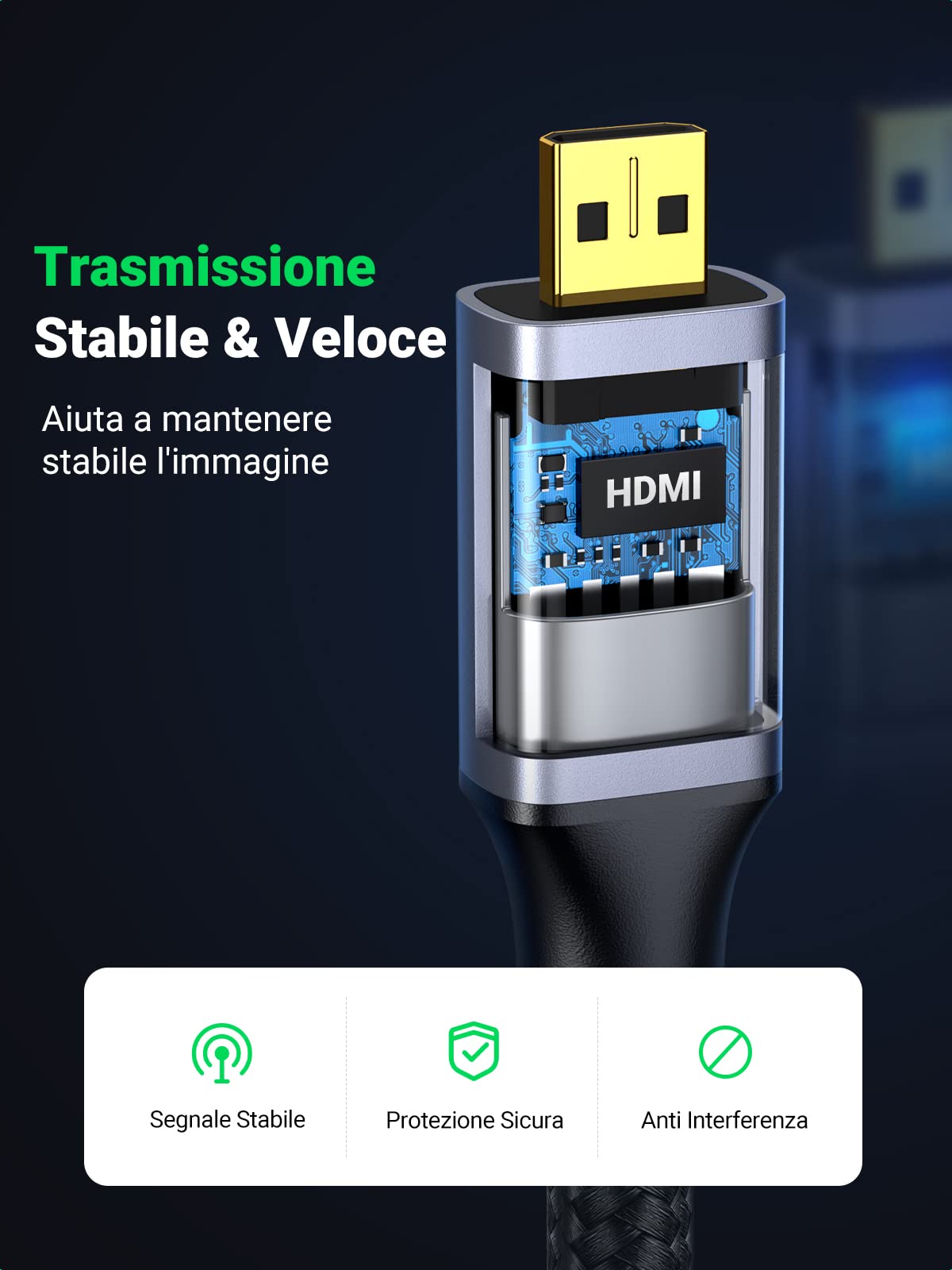 ugreen-cavo-micro-hdmi-a-hdmi-4k60hz-nylon-1m-per-fotocamere-raspberry image 6