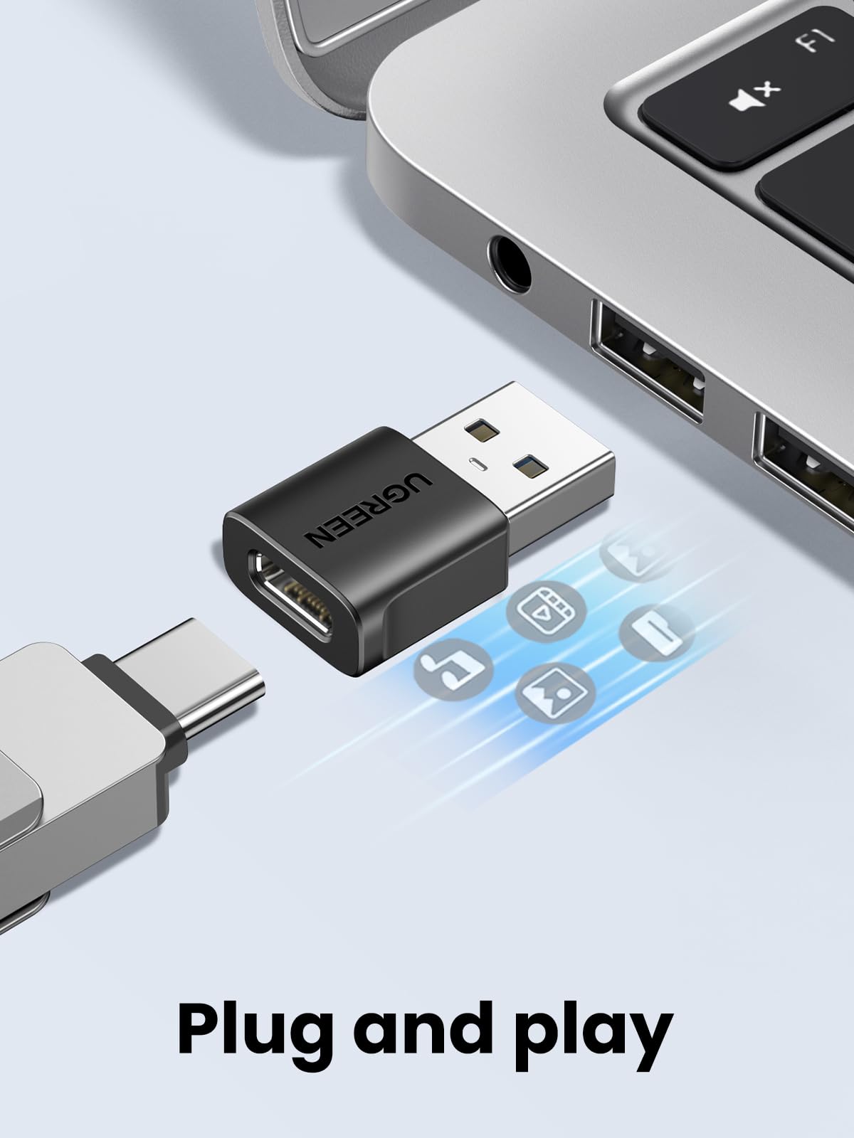 ugreen-adattatore-usb-c-a-usb-a-3-1-10gbps-confezione-3-pezzi image 8