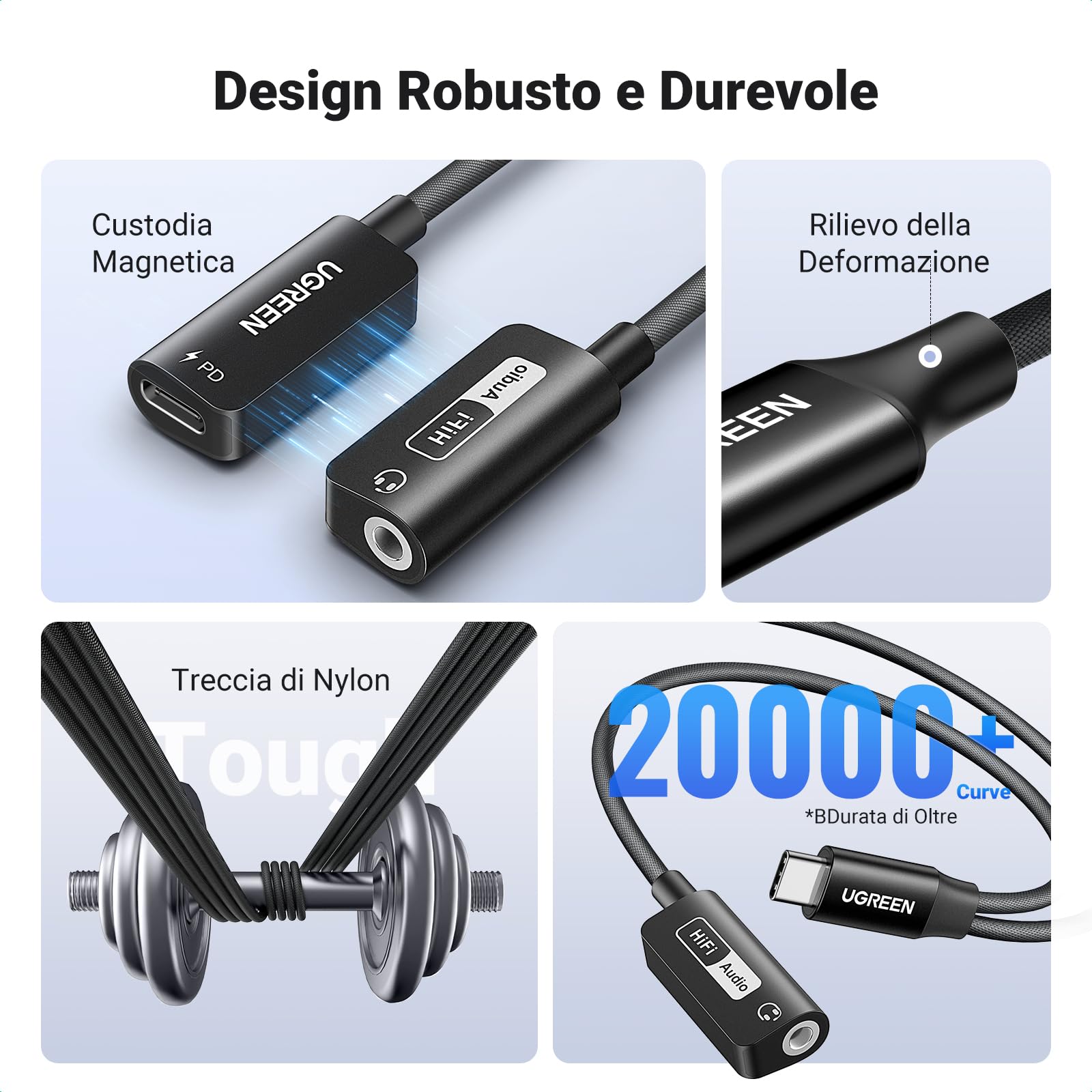 ugreen-adattatore-usb-c-a-jack-3-5mm-2-in-1-pd-60w-hi-res image 6