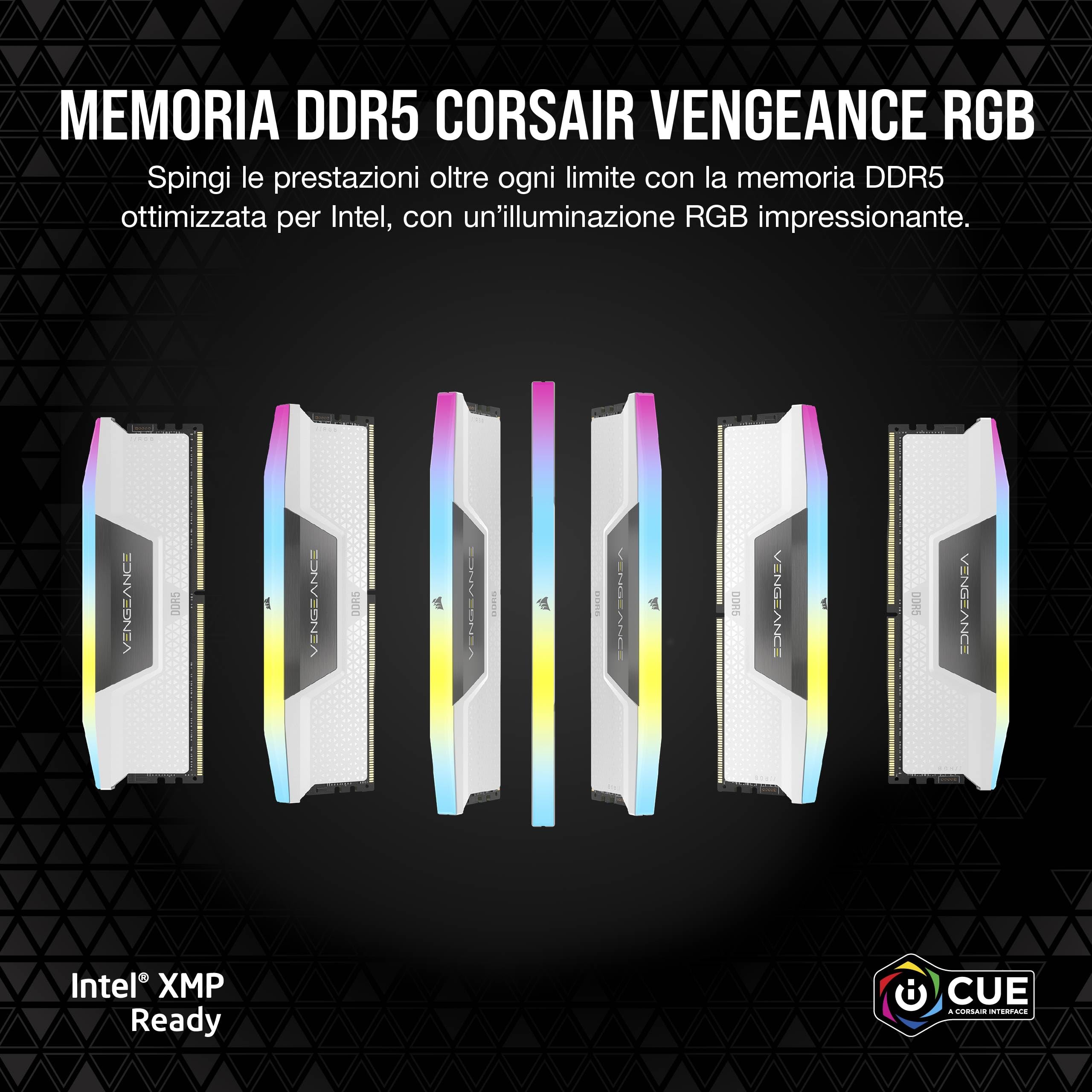 corsair-vengeance-rgb-ddr5-64gb-2x32gb-5600mhz-cl36-memoria-desktop-bianco image 2