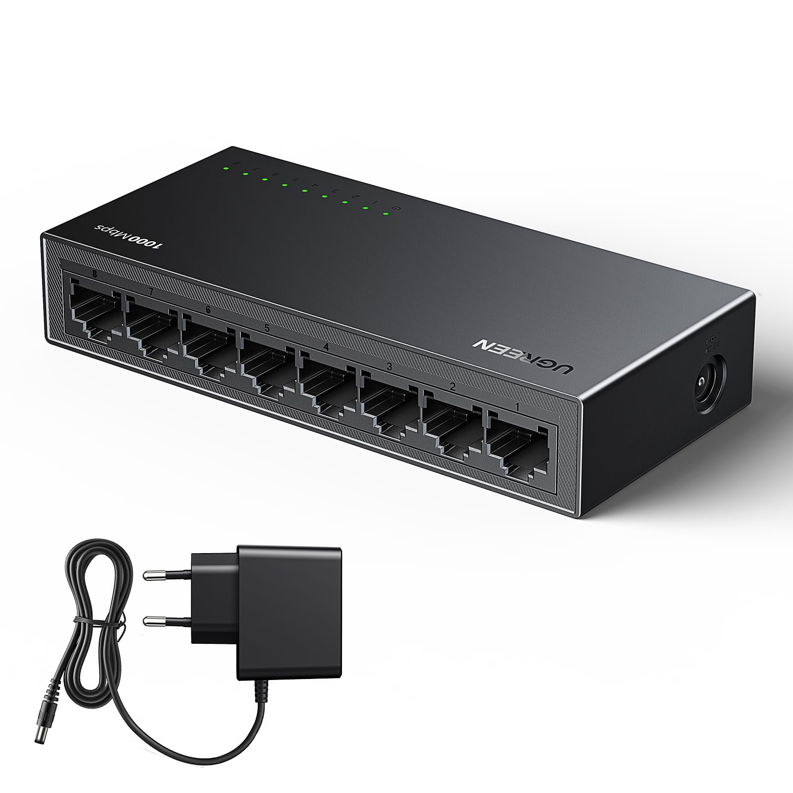 ugreen-switch-di-rete-ethernet-8-porte-gigabit-10-100-1000-mbps-plug-and-play image 1