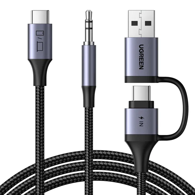 ugreen-cavo-usb-c-a-jack-3-5mm-2in1-dac-pd-60w-1-5m image 1