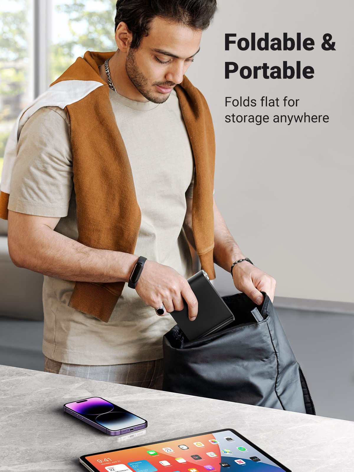 ugreen-supporto-da-tavolo-regolabile-per-tablet-e-telefono-4-11-nero image 8