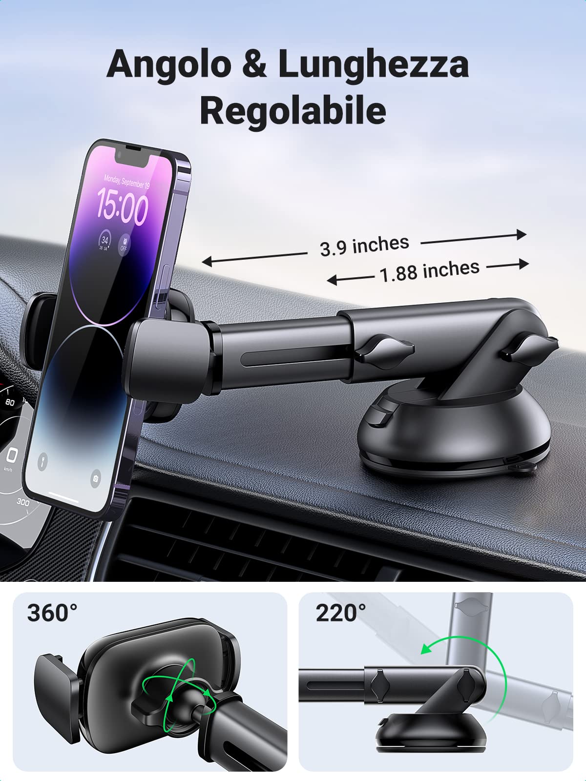 ugreen-supporto-telefono-auto-da-cruscotto-a-ventosa-4-7-7-12 image 4