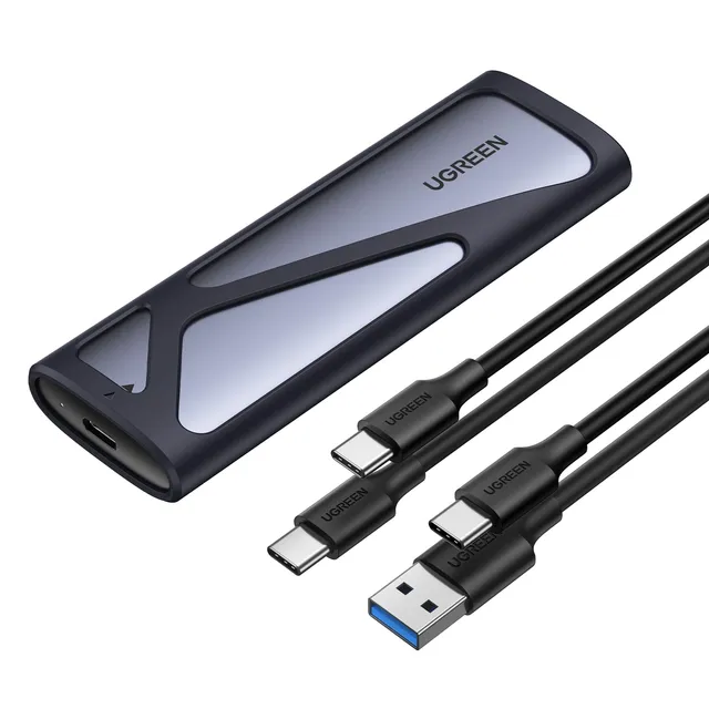 ugreen-case-esterno-m-2-nvme-sata-usb-c-3-2-gen2-10gbps-fino-a-2tb image 1