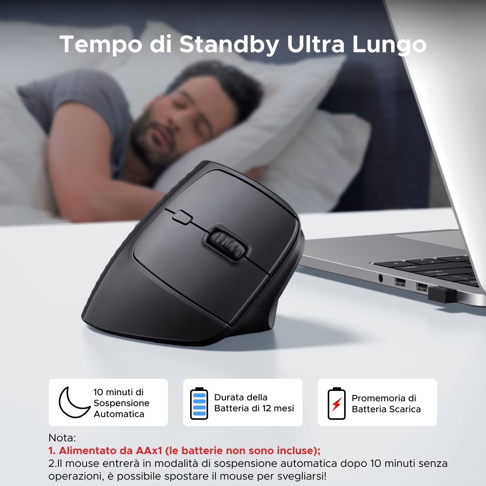 ugreen-mouse-verticale-wireless-2-4g-bluetooth-4000-dpi-silenzioso image 5