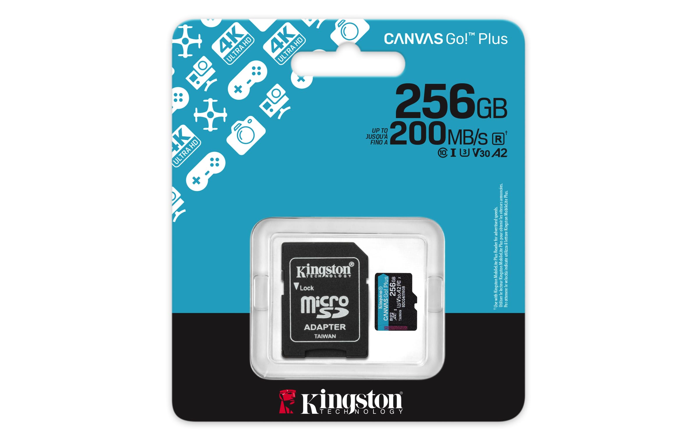 kingston-canvas-go-plus-microsdxc-256gb-gen4-200mb-s-a2-u3-v30-con-adattatore image 3