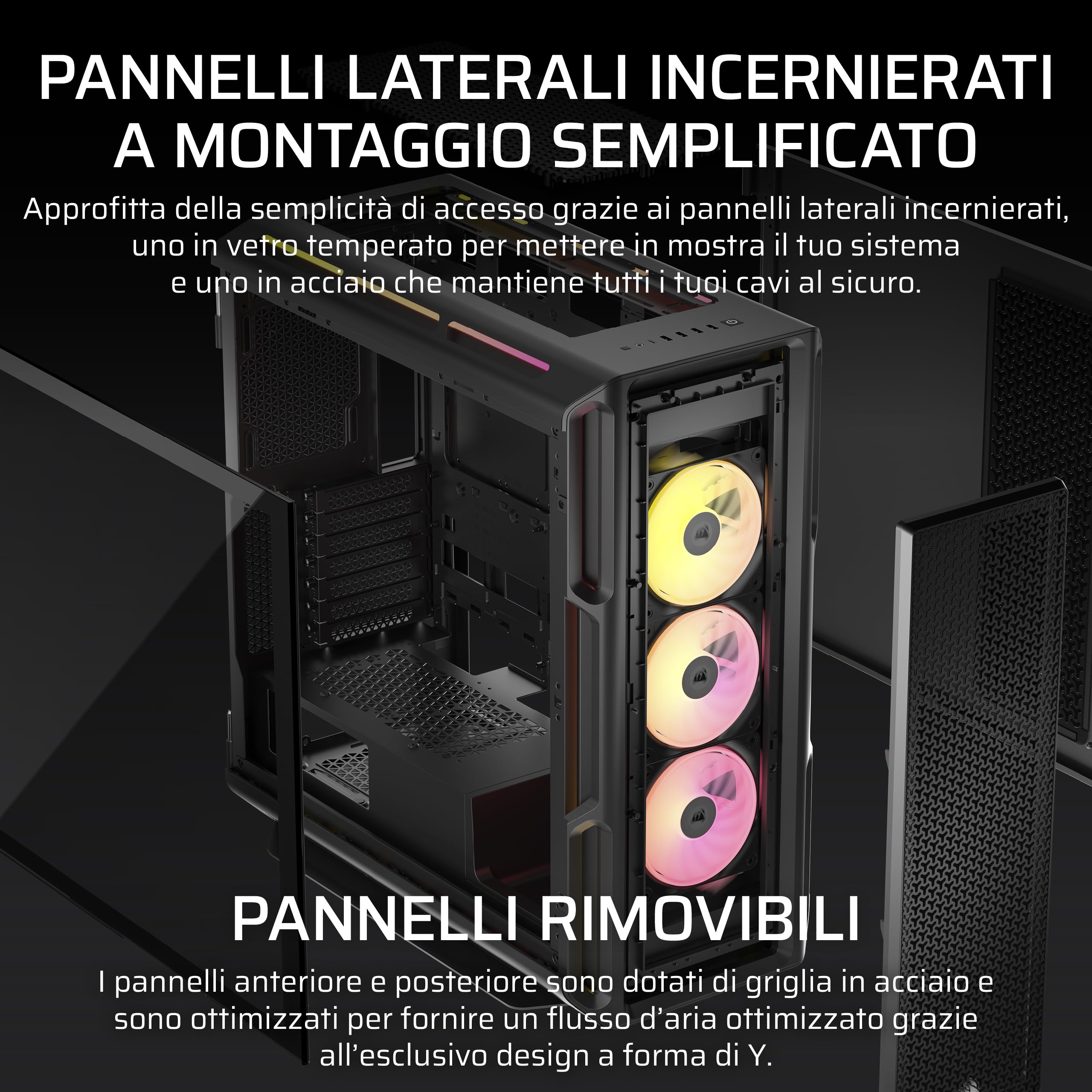 corsair-icue-link-5000t-lx-rgb-mid-tower-atx-pc-case-con-3-ventole-lx120-rgb-e-h image 8
