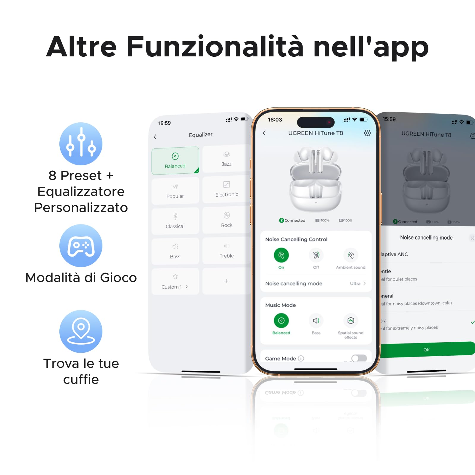 ugreen-echobuds-plus-auricolari-bluetooth-anc-55db-hi-res-nero image 7
