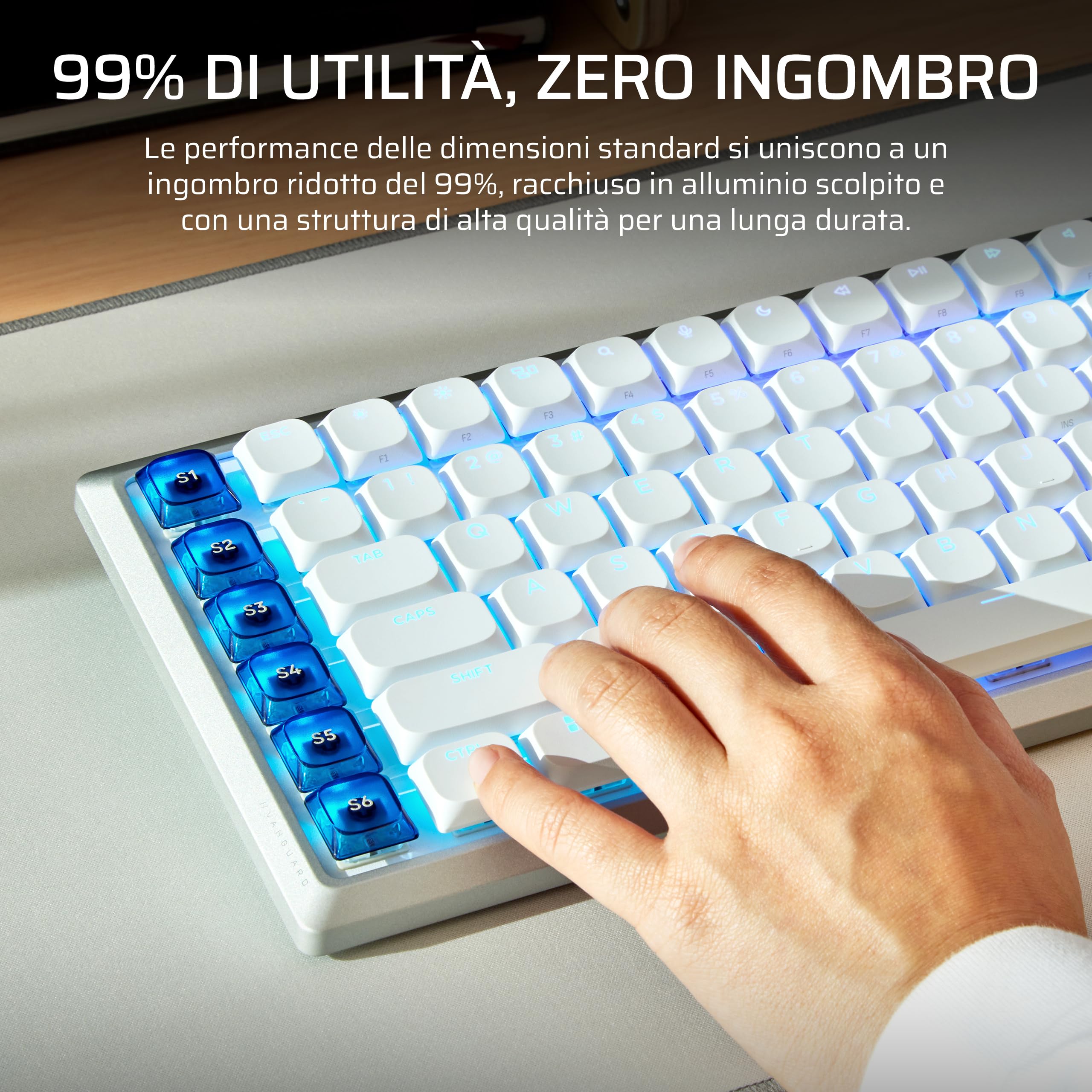 corsair-vanguard-air-99-wireless-tastiera-da-gioco-a-basso-profilo-bianco-ottico image 3