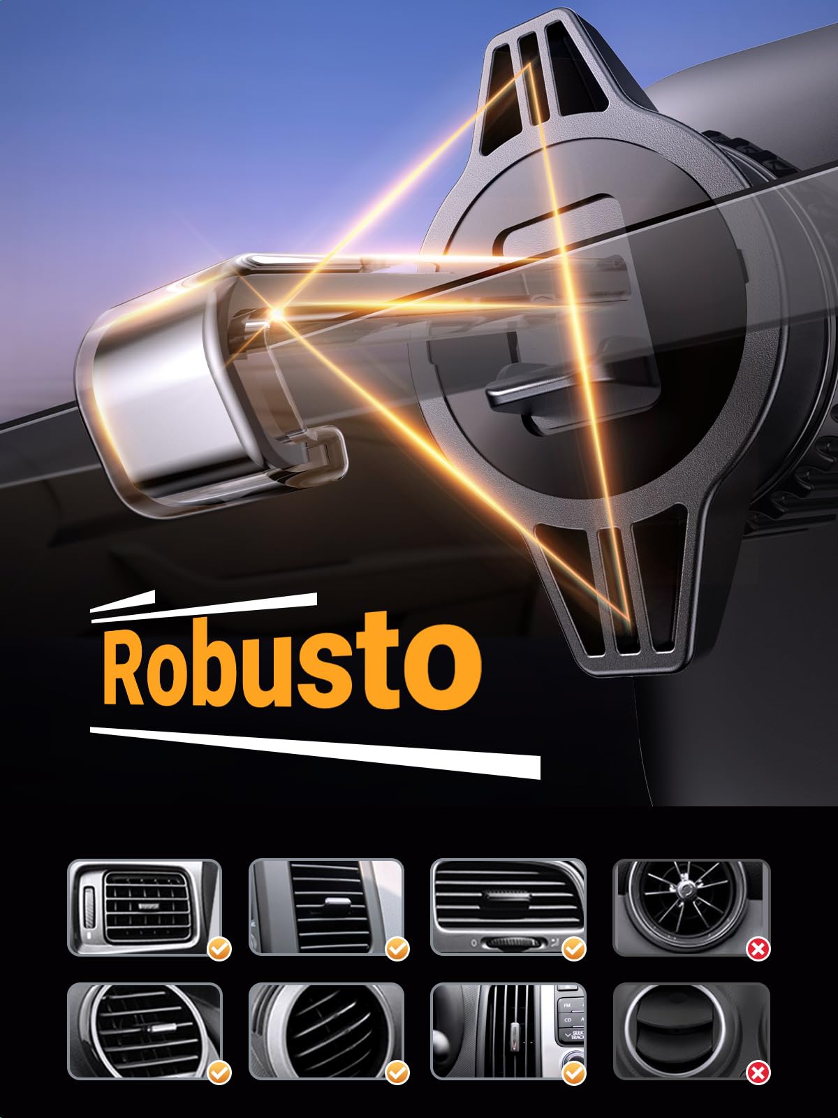 ugreen-supporto-telefono-auto-a-gravit-per-bocchetta-aria-nero image 3