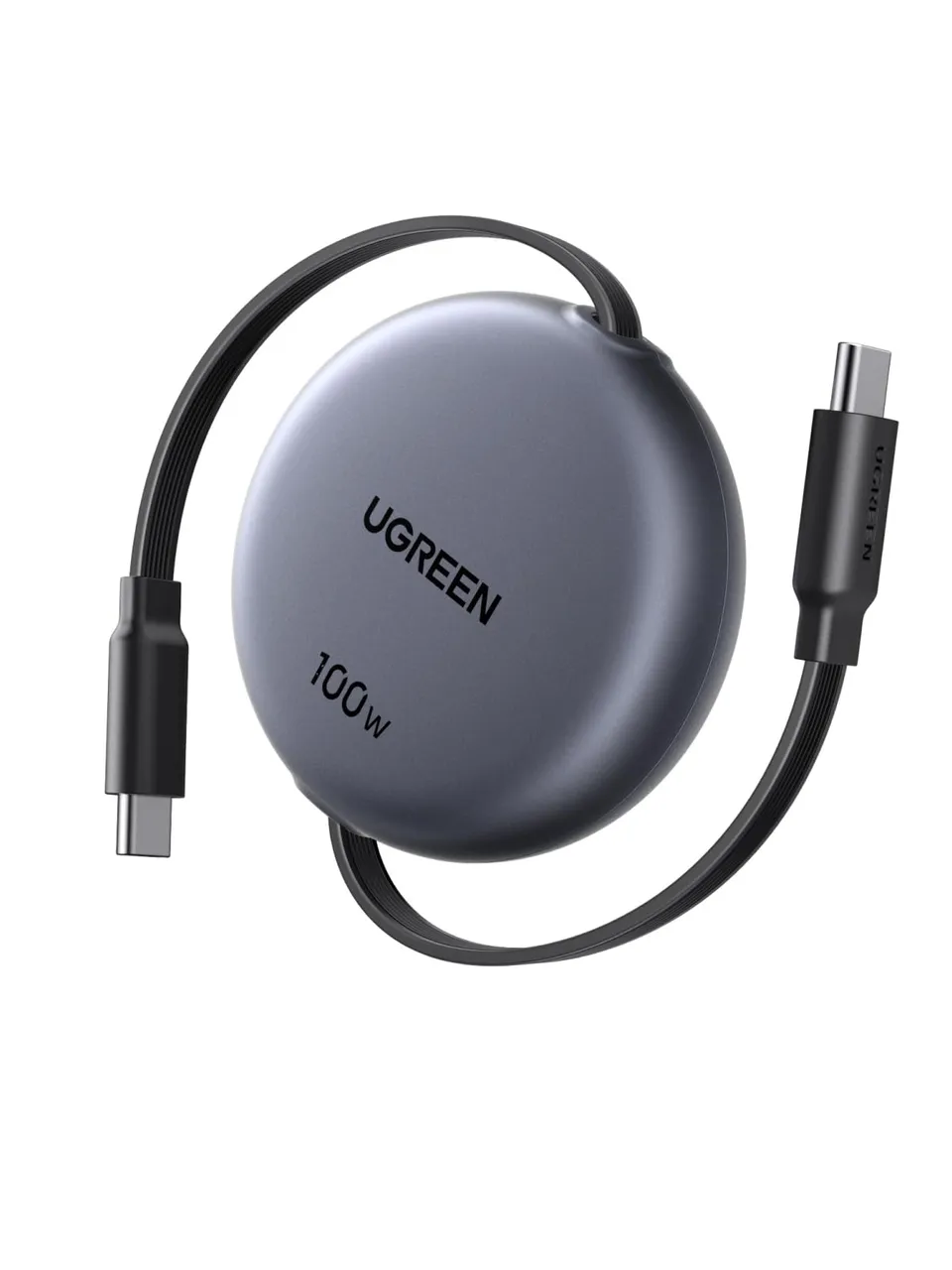ugreen-nexode-cavo-usb-c-retrattile-100w-pd-grigio image 1