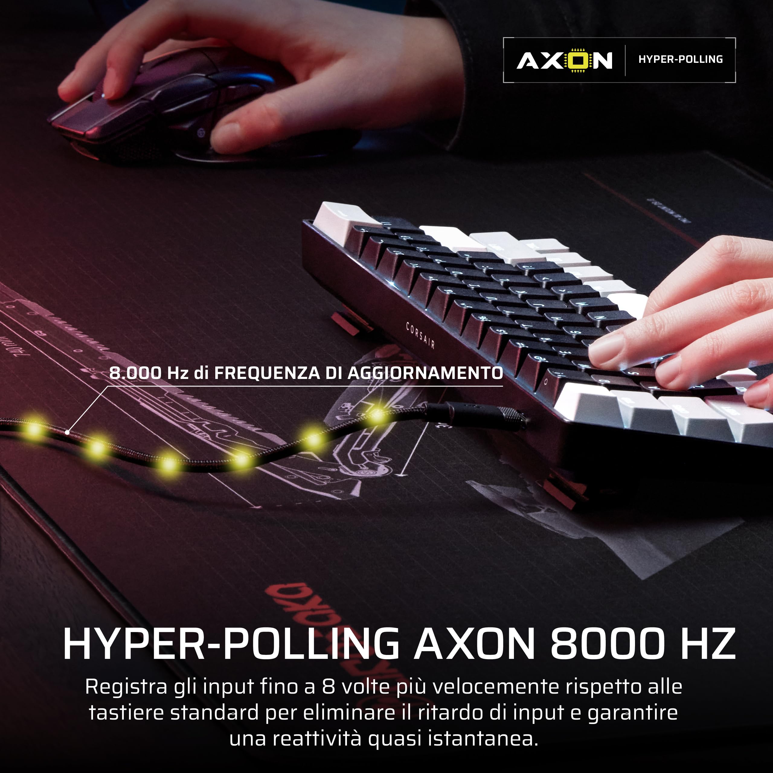 corsair-clipper-pro-mini-60-tastiera-gaming-fps-con-effetto-hall-nero-rapid-trig image 8