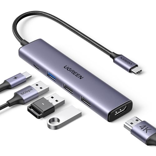 ugreen-revodok-105-hub-usb-c-5-in-1-hdmi-4k-pd-100w-grigio image 8