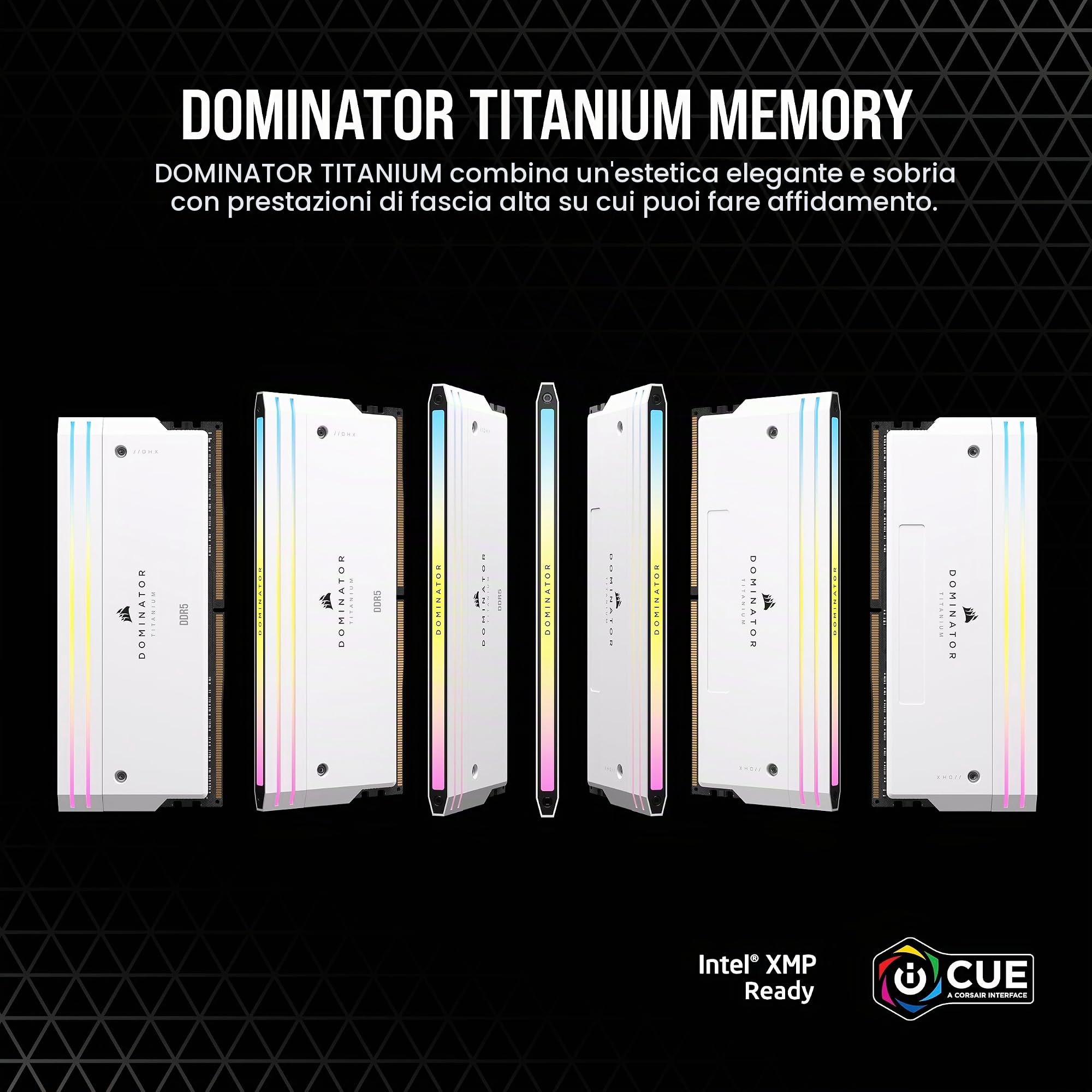corsair-dominator-titanium-rgb-ddr5-96gb-2x48gb-6600mhz-cl32-bianca image 2