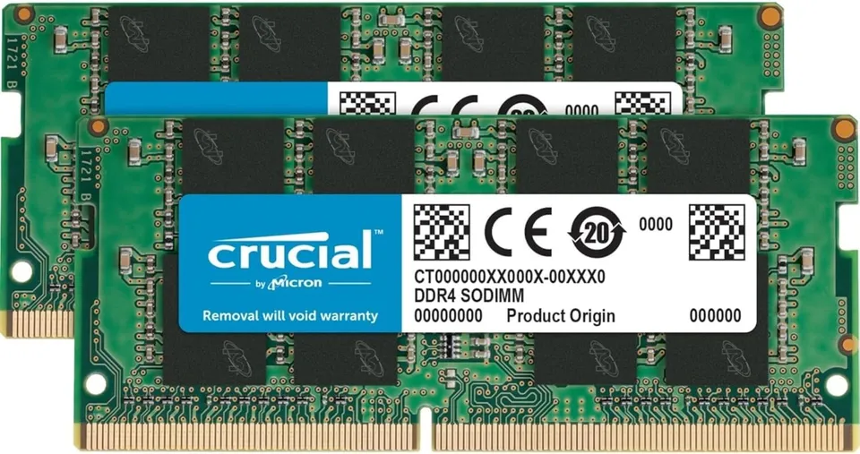 crucial-ct2k16g4sfd824a-32gb-2x16gb-ddr4-2400mhz-cl17-sodimm-laptop image 1