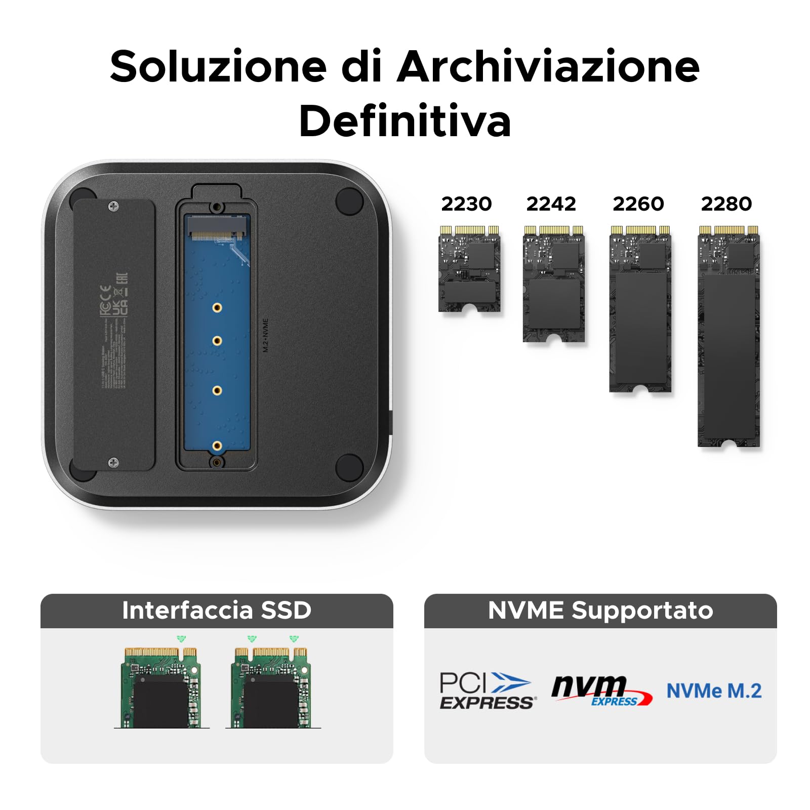 ugreen-docking-station-hub-usb-c-11-in-1-per-mac-mini-m4-con-case-ssd-m-2-nvme image 5