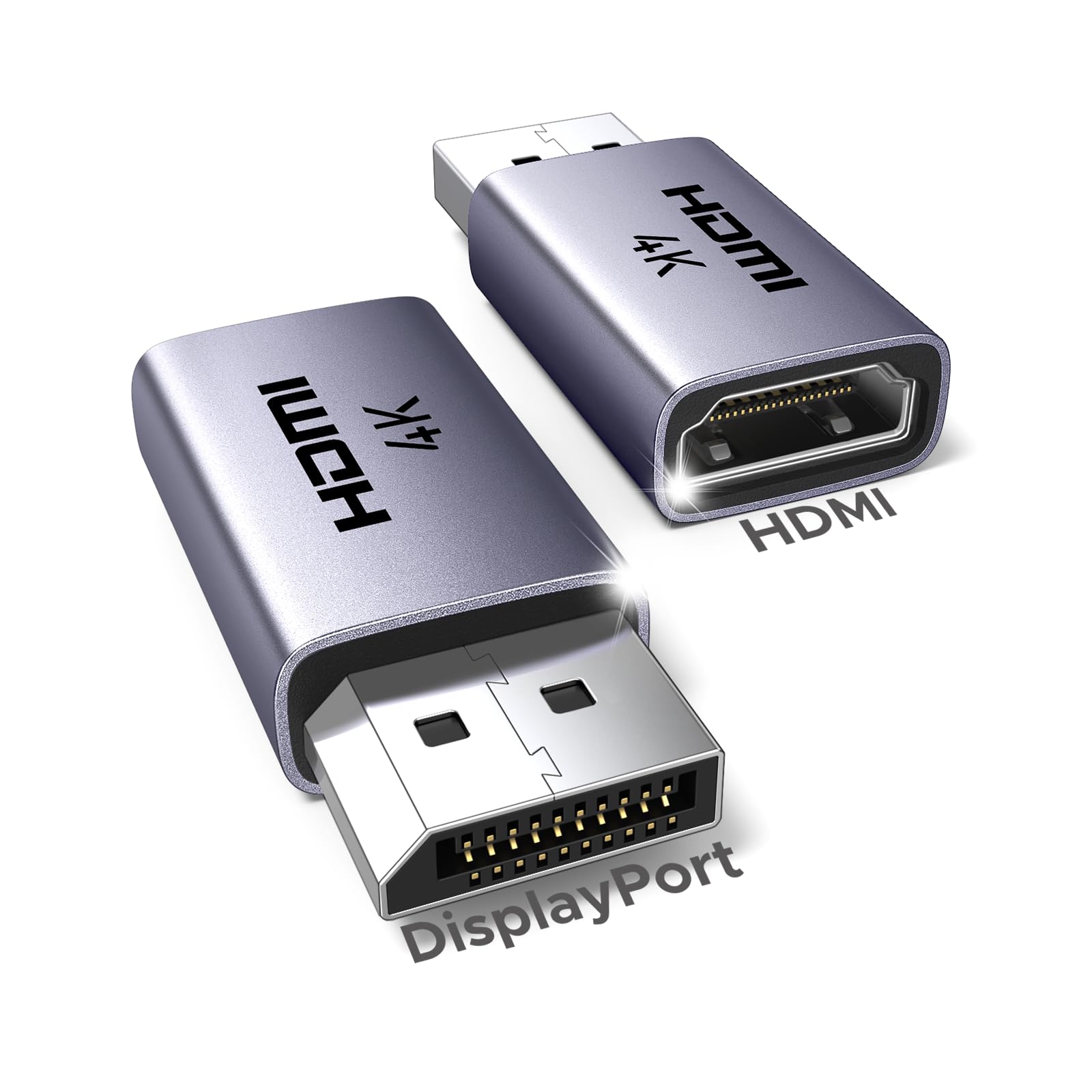 ugreen-adattatore-displayport-a-hdmi-4k-30hz-2-pezzi-convertitore-dp-maschio-a-h image 1