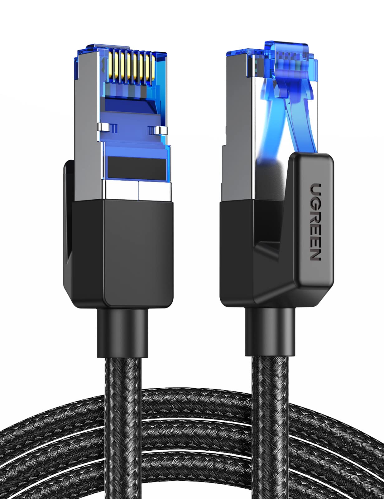 ugreen-cavo-ethernet-cat-8-rj45-40gbps-2000mhz-1m-nylon-intrecciato-nero image 7