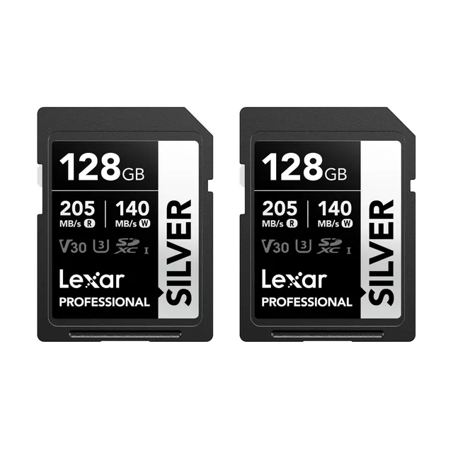 lexar-professional-silver-scheda-sdxc-128-gb-uhs-i-2-pack image 1