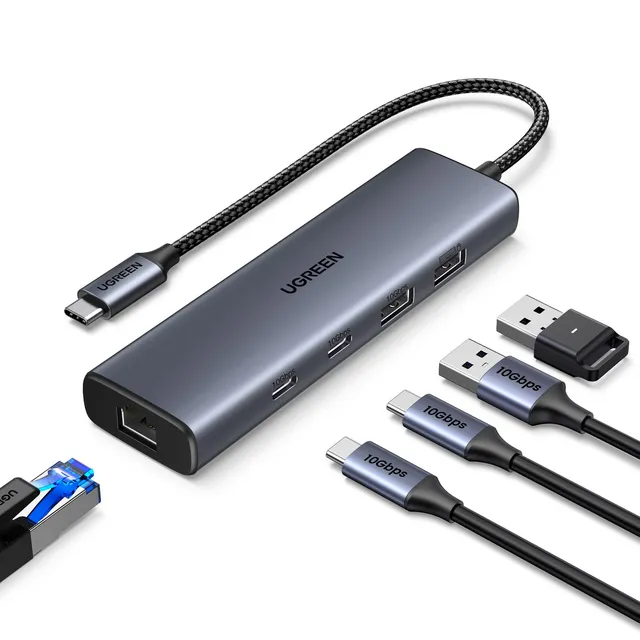 ugreen-hub-usb-c-a-ethernet-6-in-1-gigabit-1000mbps image 1