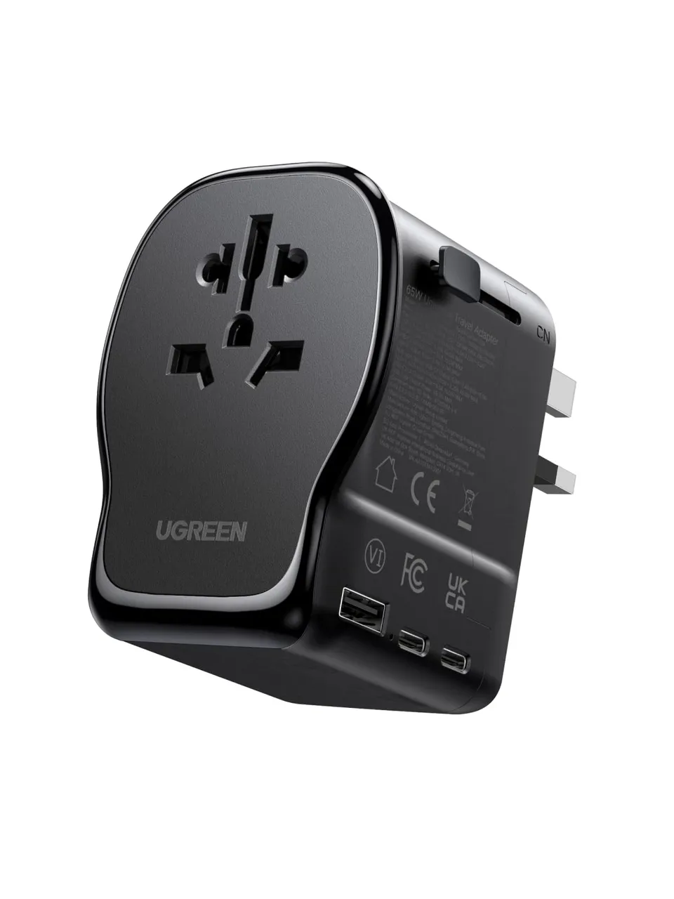ugreen-65w-adattatore-da-viaggio-universale-gan-2x-usb-c-usb-a image 1