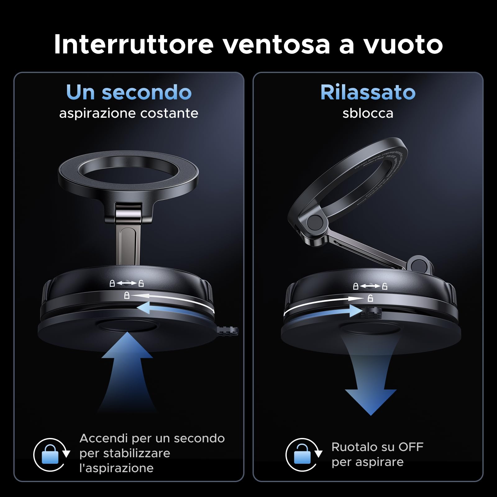 ugreen-supporto-telefono-auto-magnetico-magsafe-rotazione-360-nero image 7