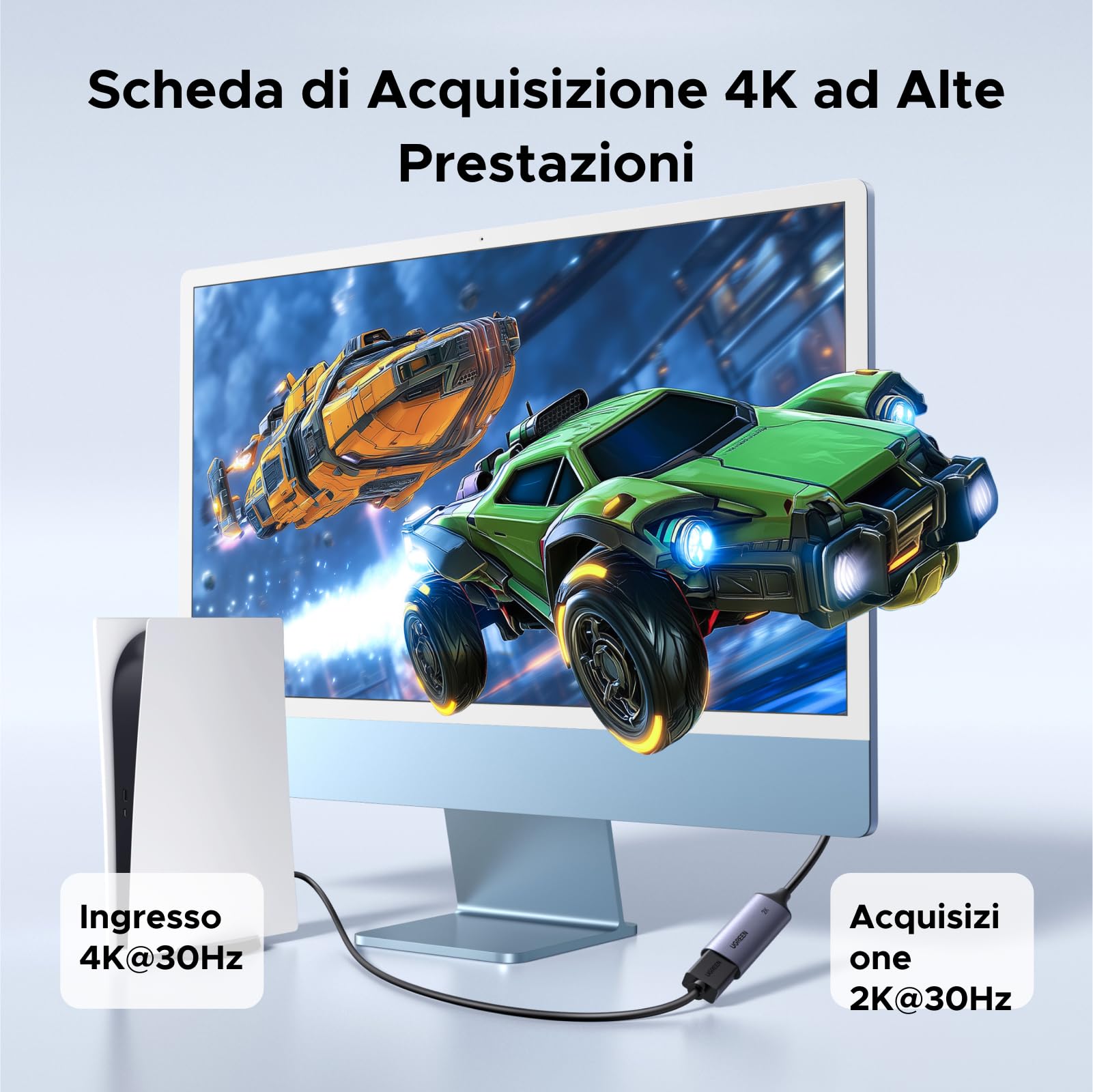 ugreen-scheda-di-acquisizione-video-hdmi-a-usb-4k-30hz-2k-30hz image 2