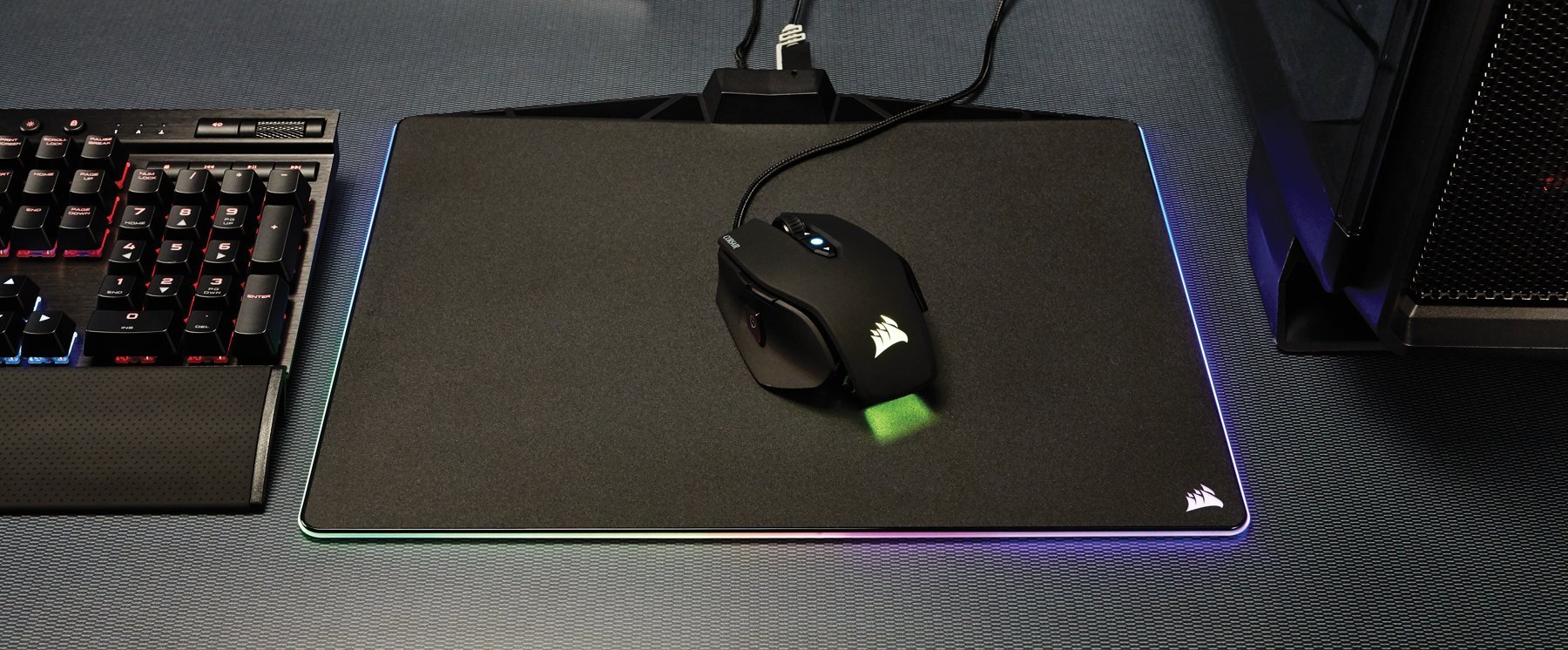 corsair-mm800-polaris-tappetino-mouse-gaming-rigido-rgb-medio-nero image 2