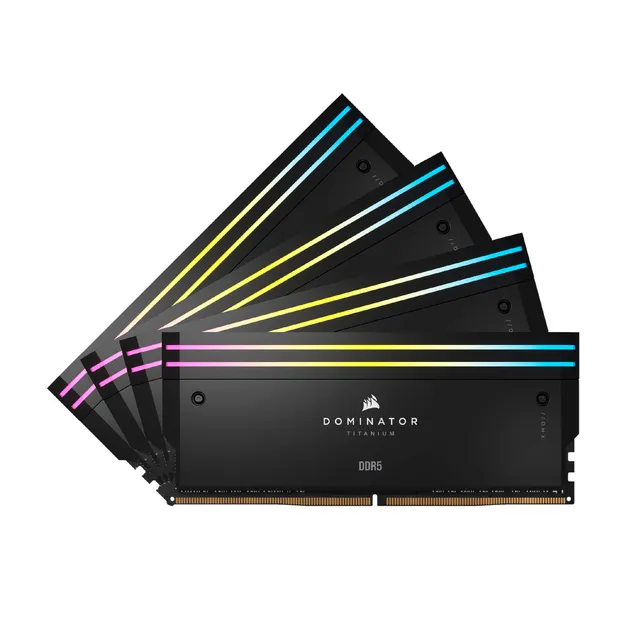 corsair-dominator-titanium-rgb-ddr5-96gb-4x24gb-6400mhz-cl32-intel-xmp-nero image 1