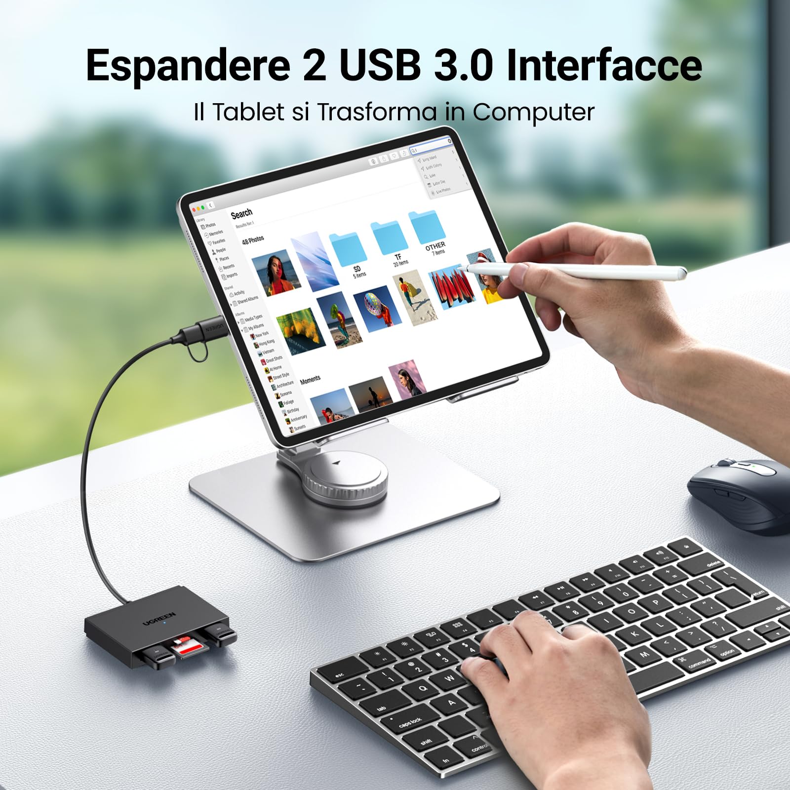 ugreen-lettore-schede-sd-4-in-1-usb-c-usb-3-0-5gbps-per-sd-microsd image 4