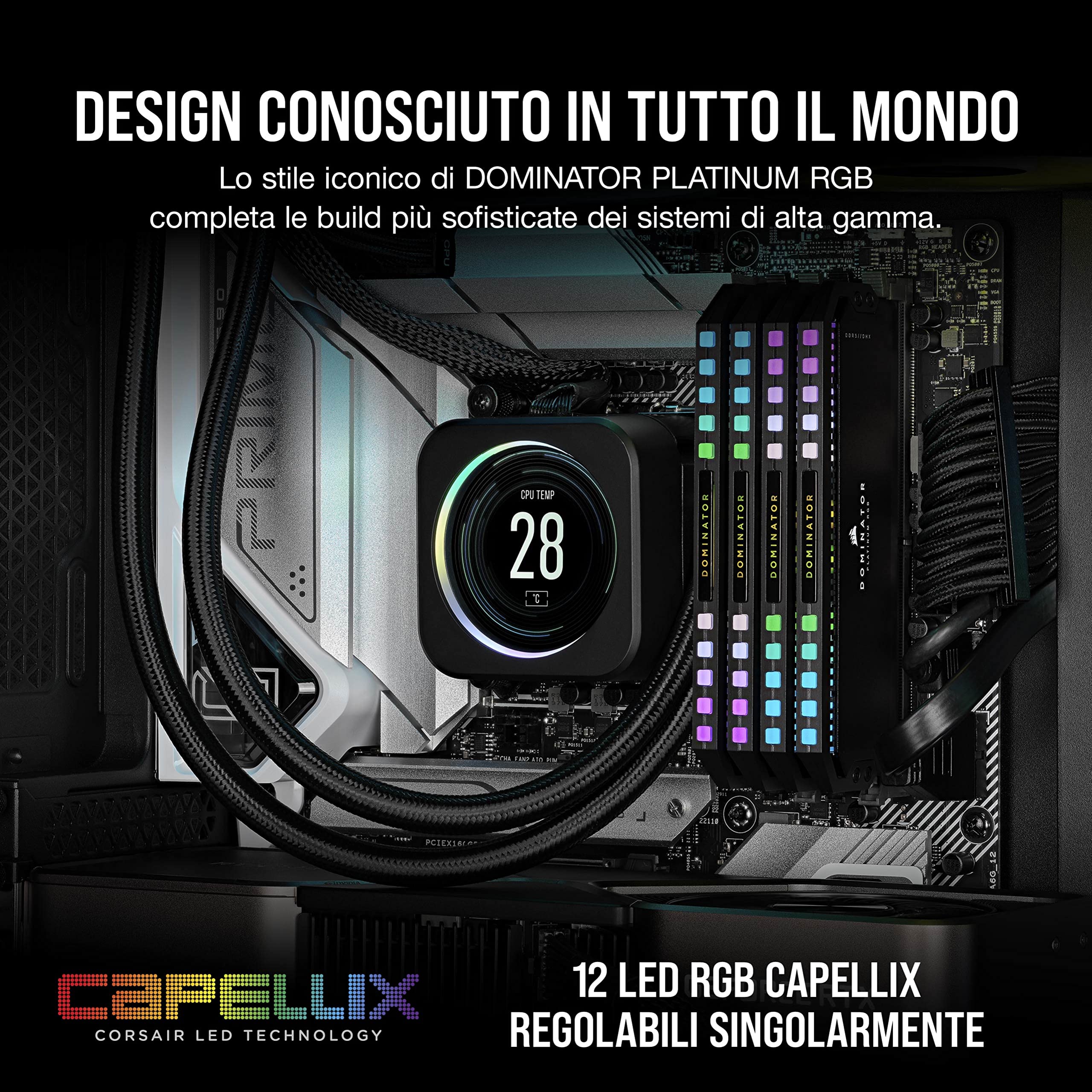 corsair-dominator-platinum-rgb-ddr5-32gb-2x16gb-5200mhz-cl40-intel-xmp-nero image 4