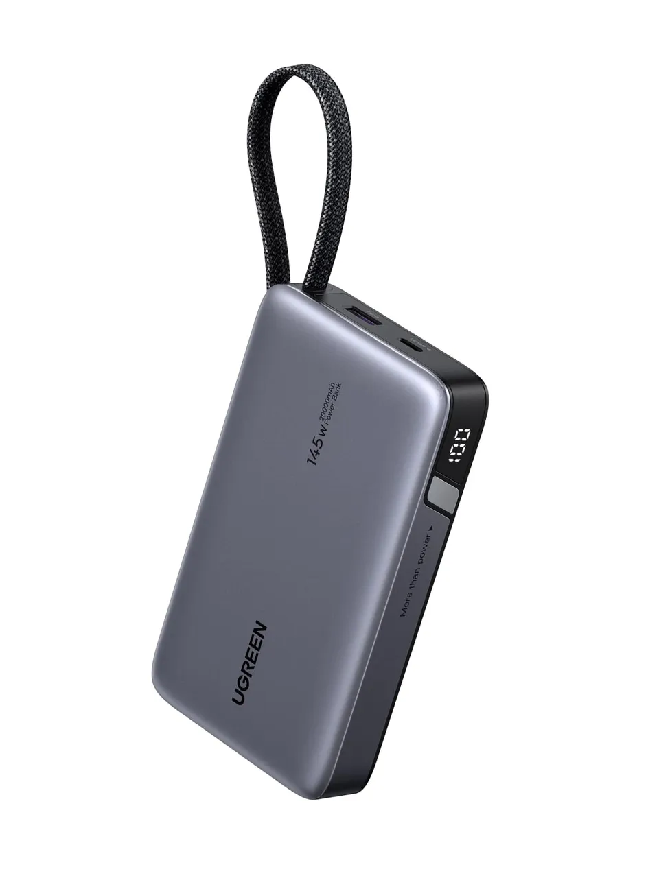 ugreen-nexode-145w-power-bank-20000mah-pd-100w-con-cavo-usb-c-integrato image 1