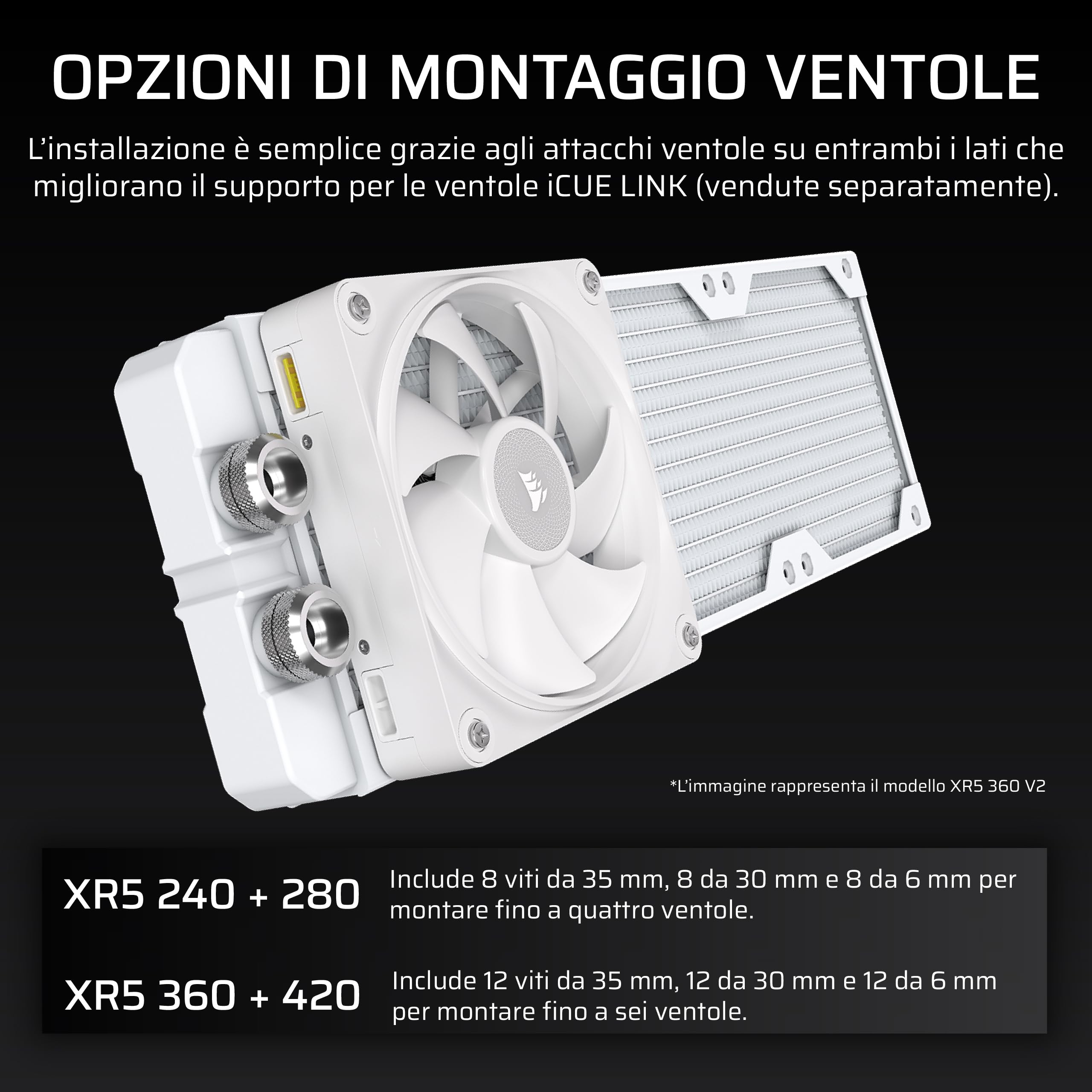 corsair-hydro-x-series-xr5-240mm-v2-radiatore-bianco image 3
