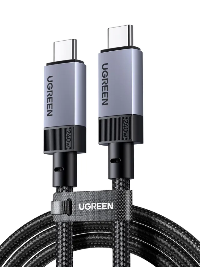 ugreen-nexode-cavo-usb4-gen4-40gbps-8k-60hz-240w-pd-3-1-type-c-1m-nylon image 1