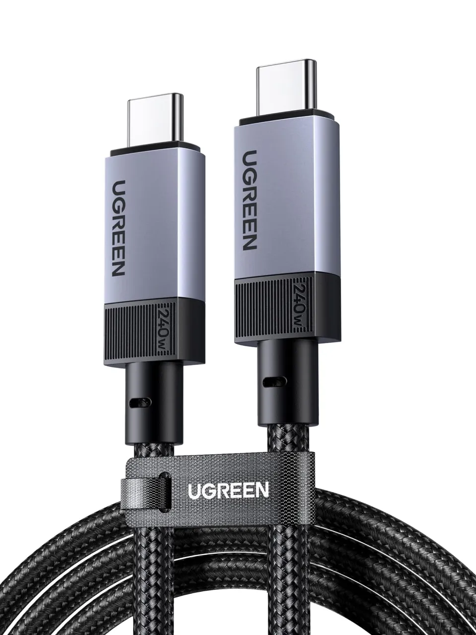 ugreen-nexode-cavo-usb4-gen4-40gbps-8k-60hz-240w-pd-3-1-type-c-1m-nylon image 1