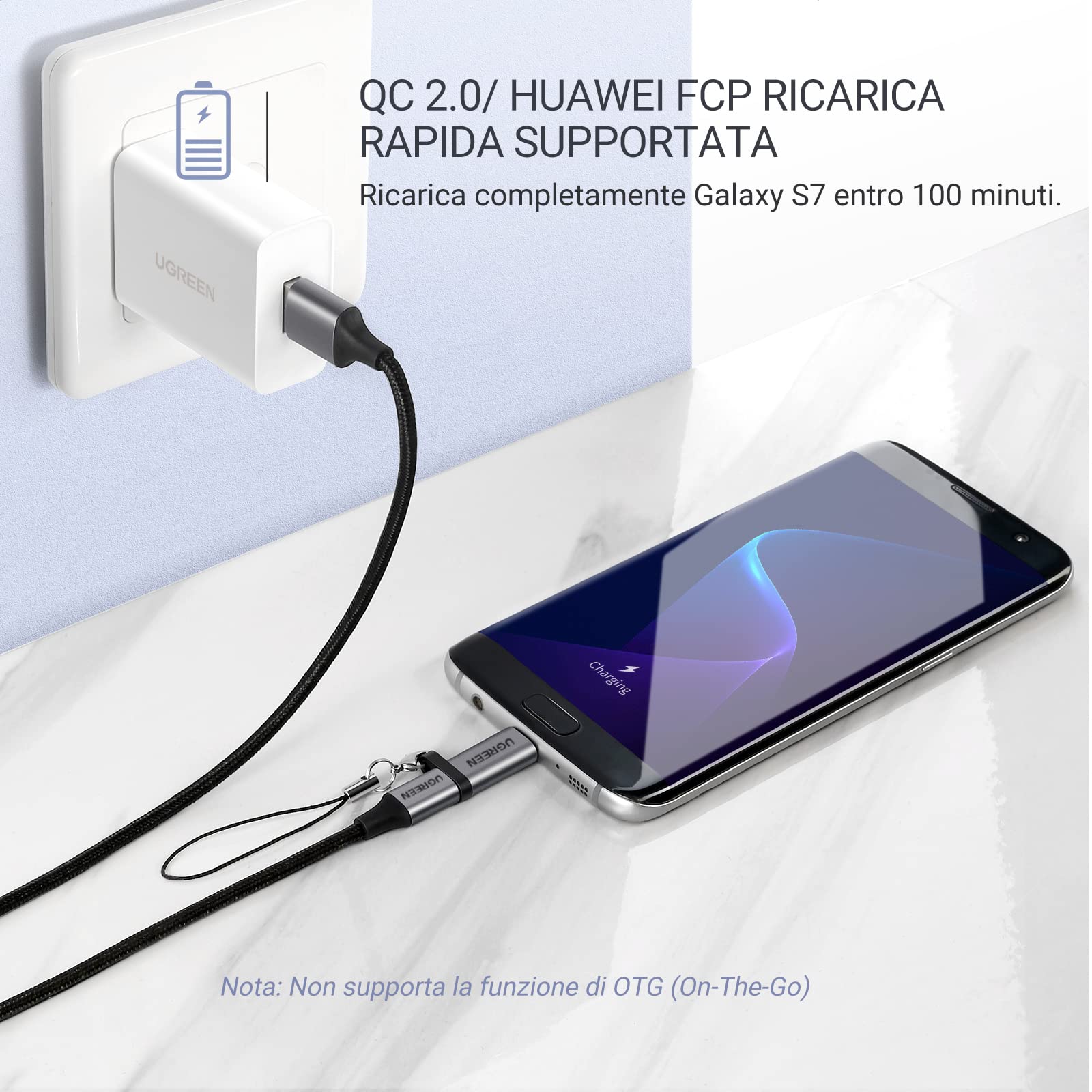 ugreen-adattatore-micro-usb-a-usb-c-con-ricarica-rapida-qc-confezione-da-2 image 3