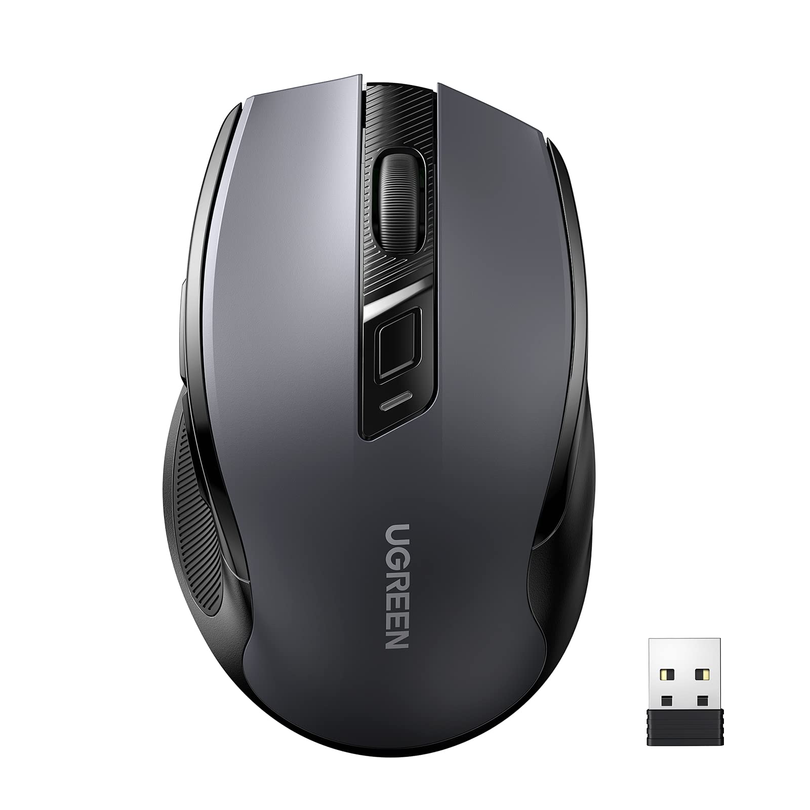 ugreen-mouse-wireless-2-4-ghz-ergonomico-silenzioso-4000-dpi-nero image 1