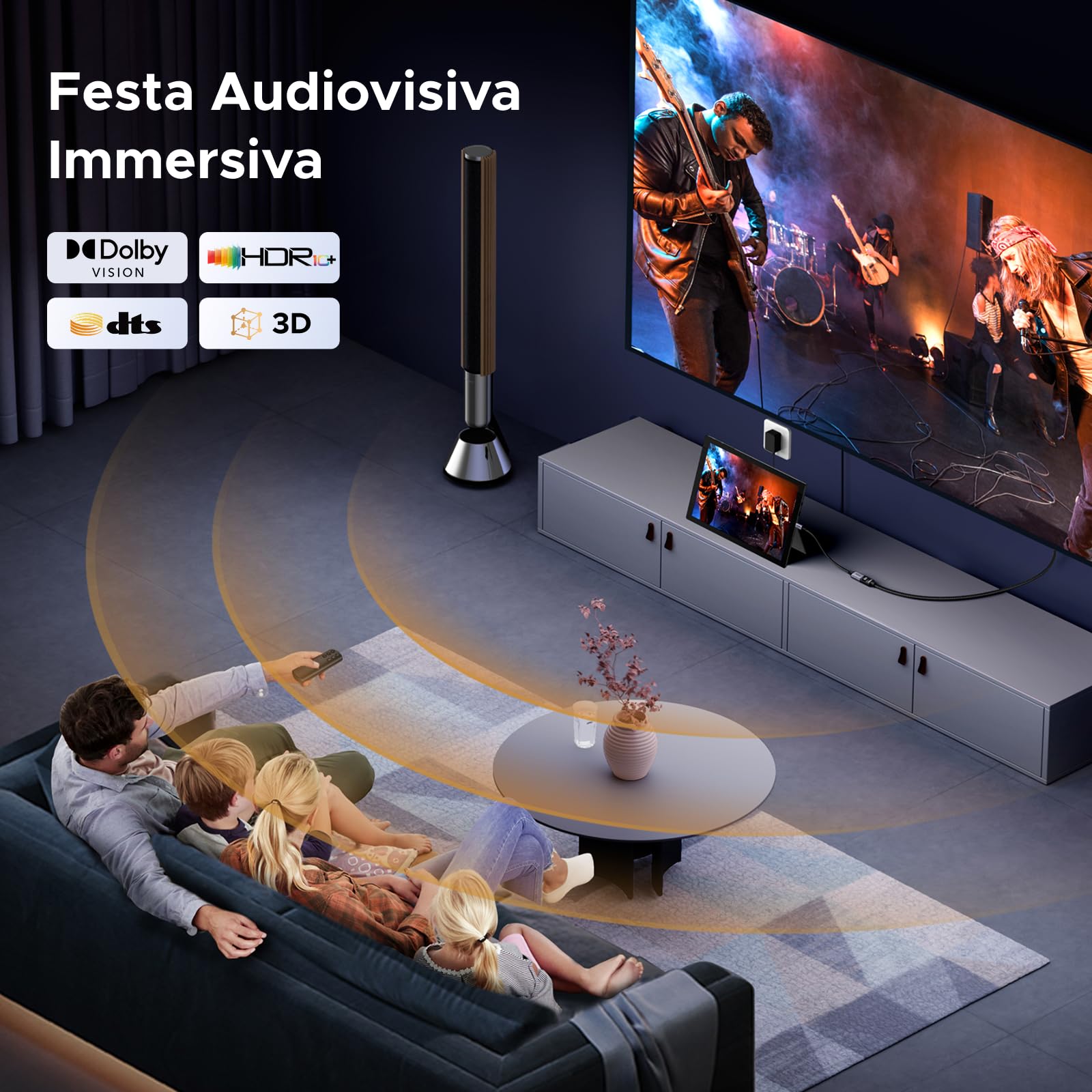 ugreen-adattatore-micro-hdmi-a-hdmi-2-1-8k-60hz-cavo-25cm-bidirezionale image 3