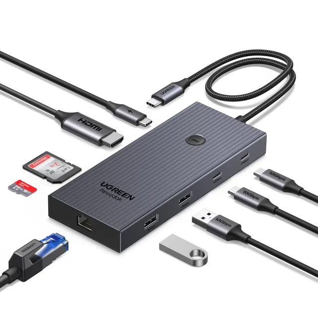 ugreen-revodok-pro-1091-hub-usb-c-9-in-1-docking-station-hdmi-4k-60hz-ethernet-g image 1