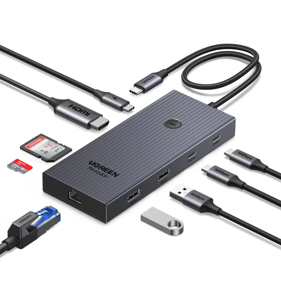 ugreen-revodok-pro-1091-hub-usb-c-9-in-1-docking-station-hdmi-4k-60hz-ethernet-g image 1