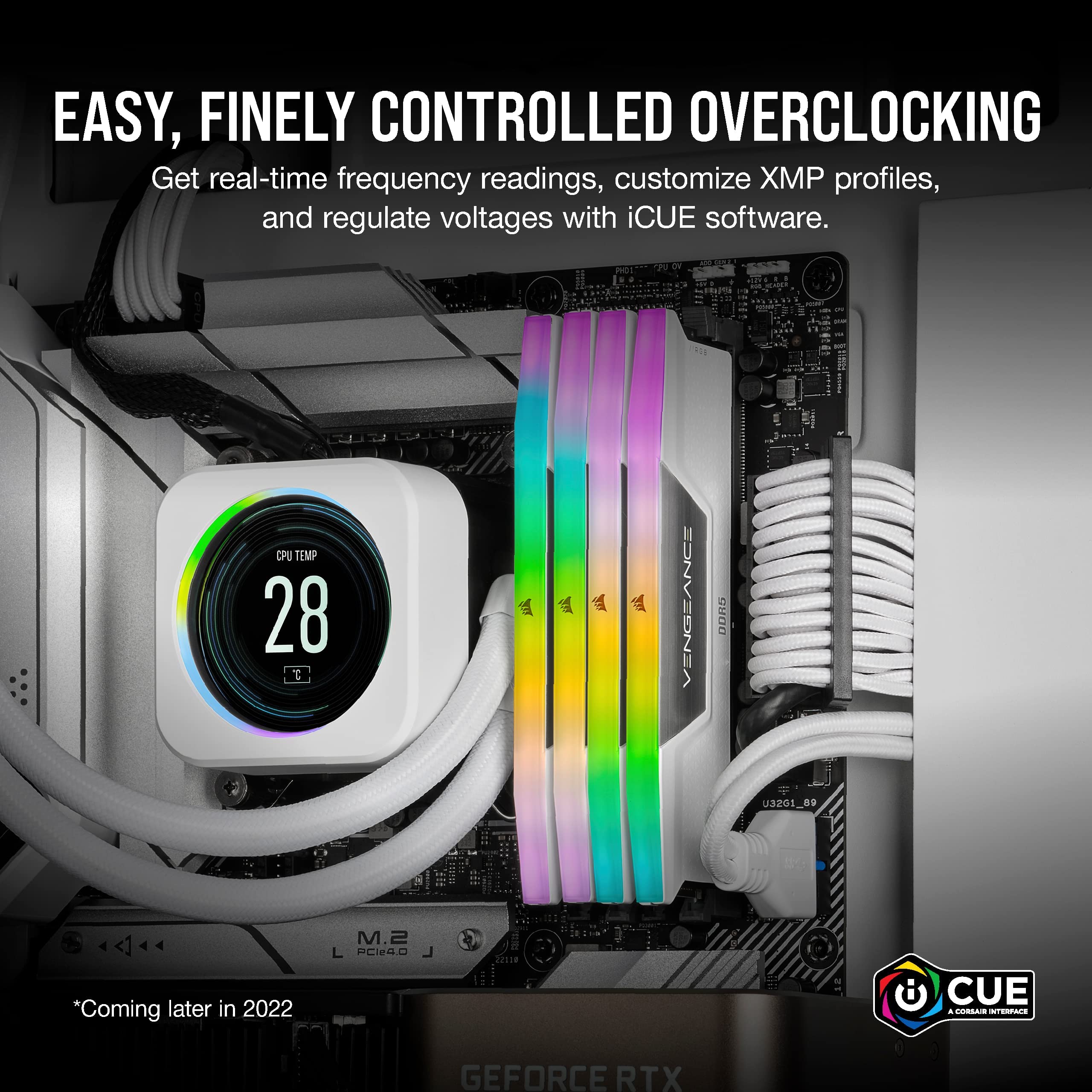 corsair-vengeance-rgb-ddr5-32gb-2x16gb-6000mhz-cl40-intel-xmp-3-0-bianco-cmh32gx image 6